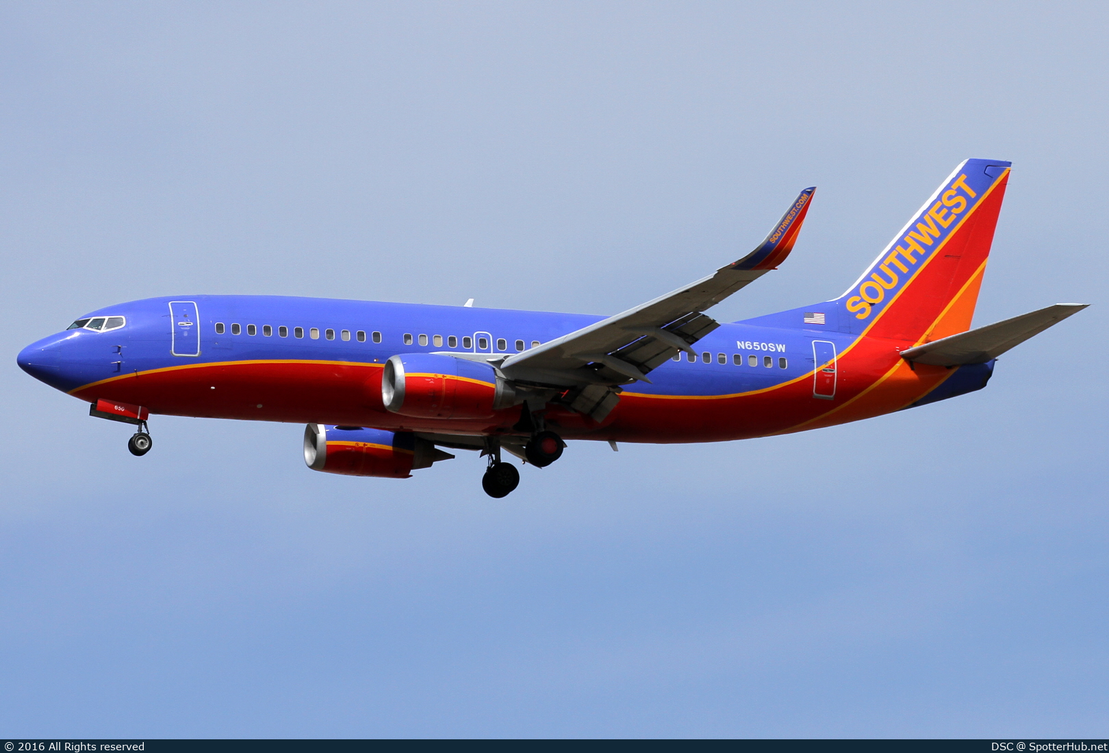 Photo of N650SW - Boeing 737-3H4 operated by Southwest Airlines