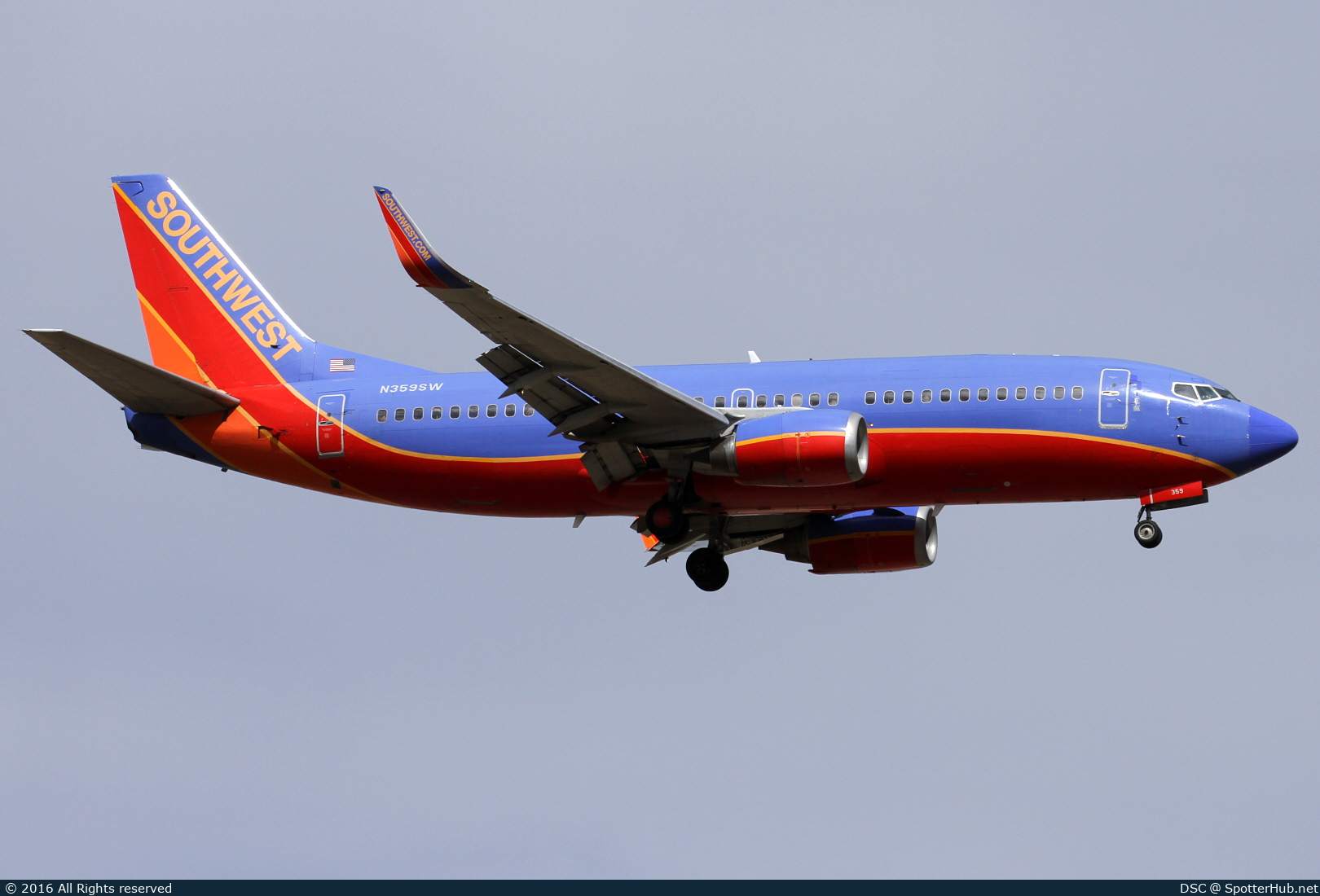 Photo of N359SW - Boeing 737-3H4 operated by Southwest Airlines