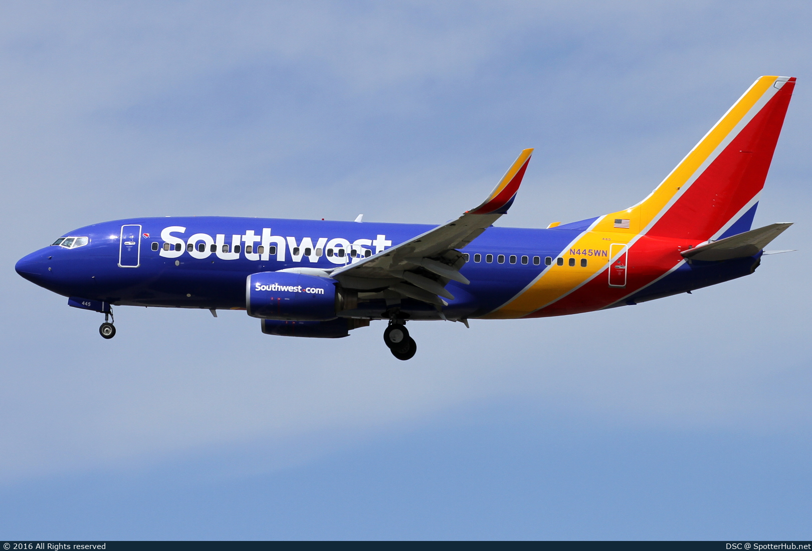 Photo of N445WN - Boeing 737-7H4 operated by Southwest Airlines