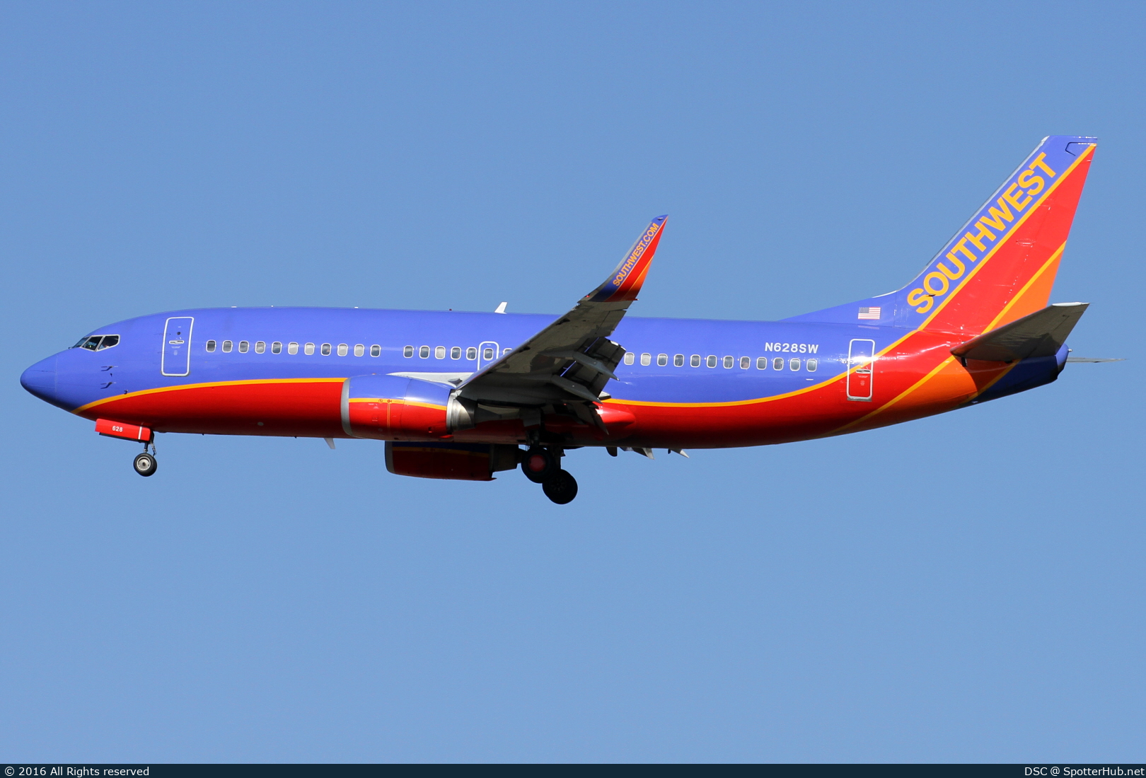 Photo of N628SW - Boeing 737-3H4 operated by Southwest Airlines