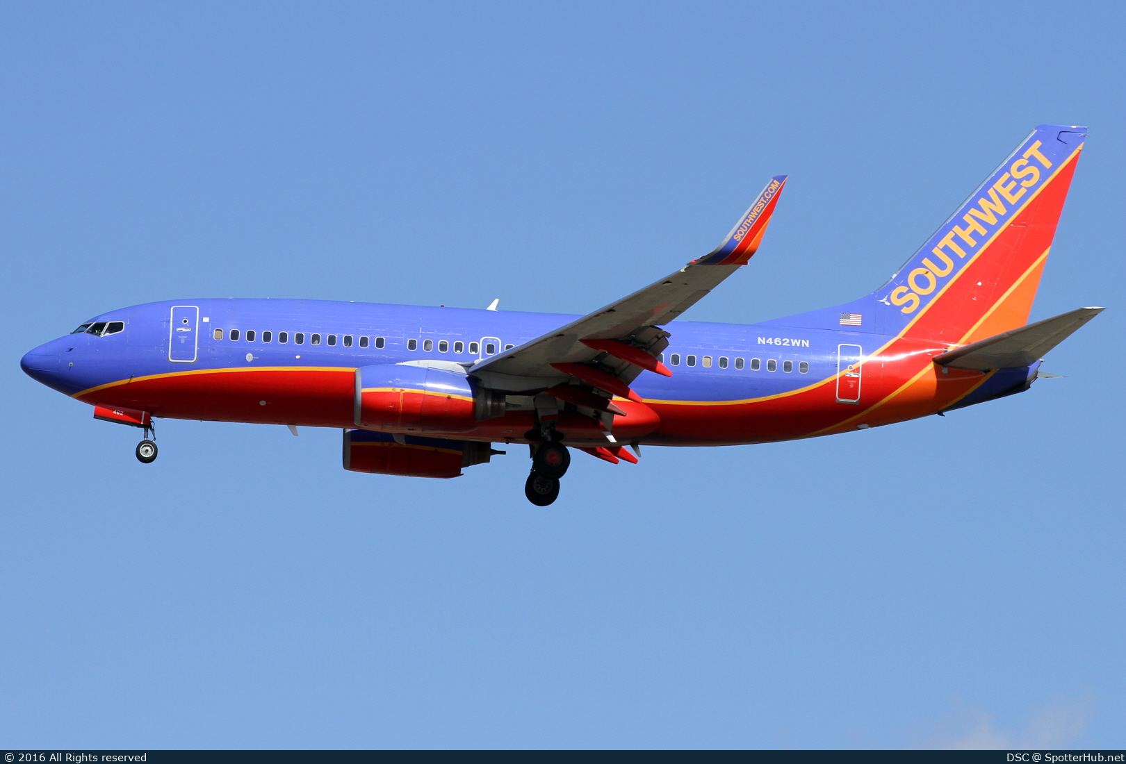 Photo of N462WN - Boeing 737-7H4 operated by Southwest Airlines