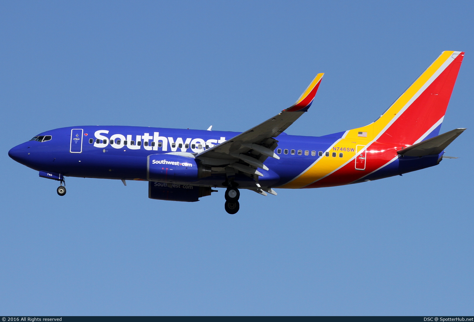 Photo of N746SW - Boeing 737-7H4 operated by Southwest Airlines