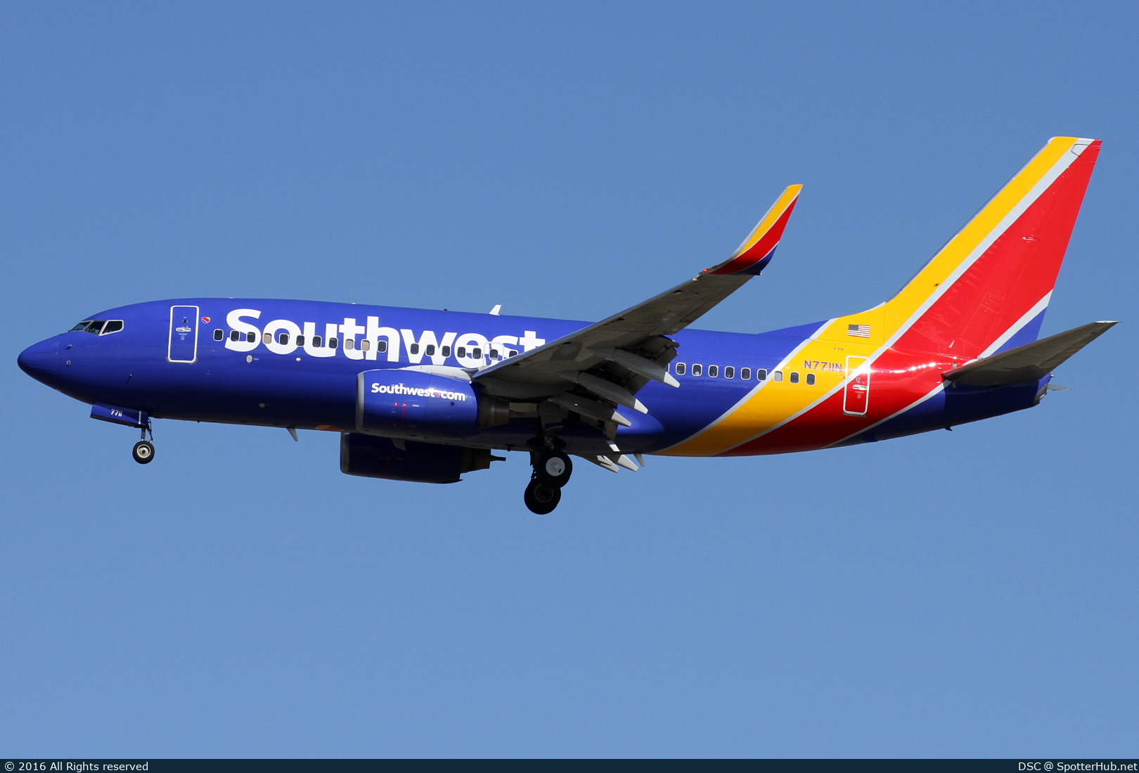 Photo of N7711N - Boeing 737-76N operated by Southwest Airlines