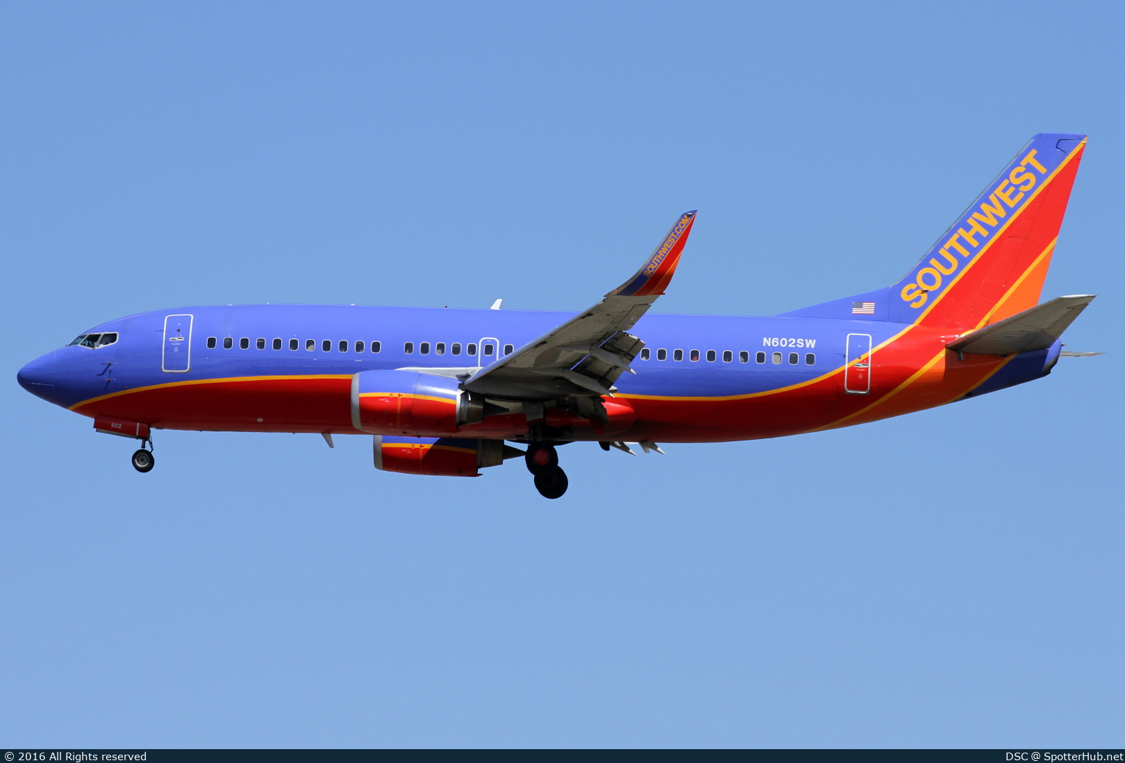 Photo of N602SW - Boeing 737-3H4 operated by Southwest Airlines