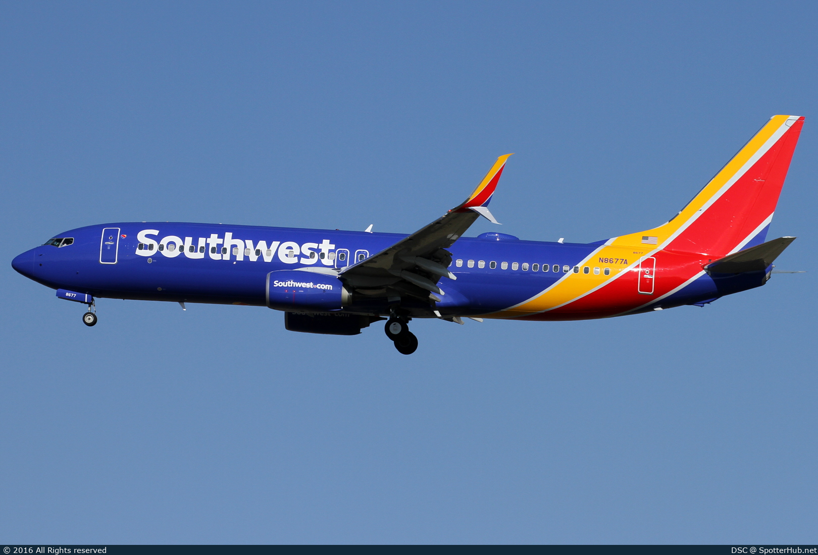 Photo of N8677A - Boeing 737-8H4 operated by Southwest Airlines