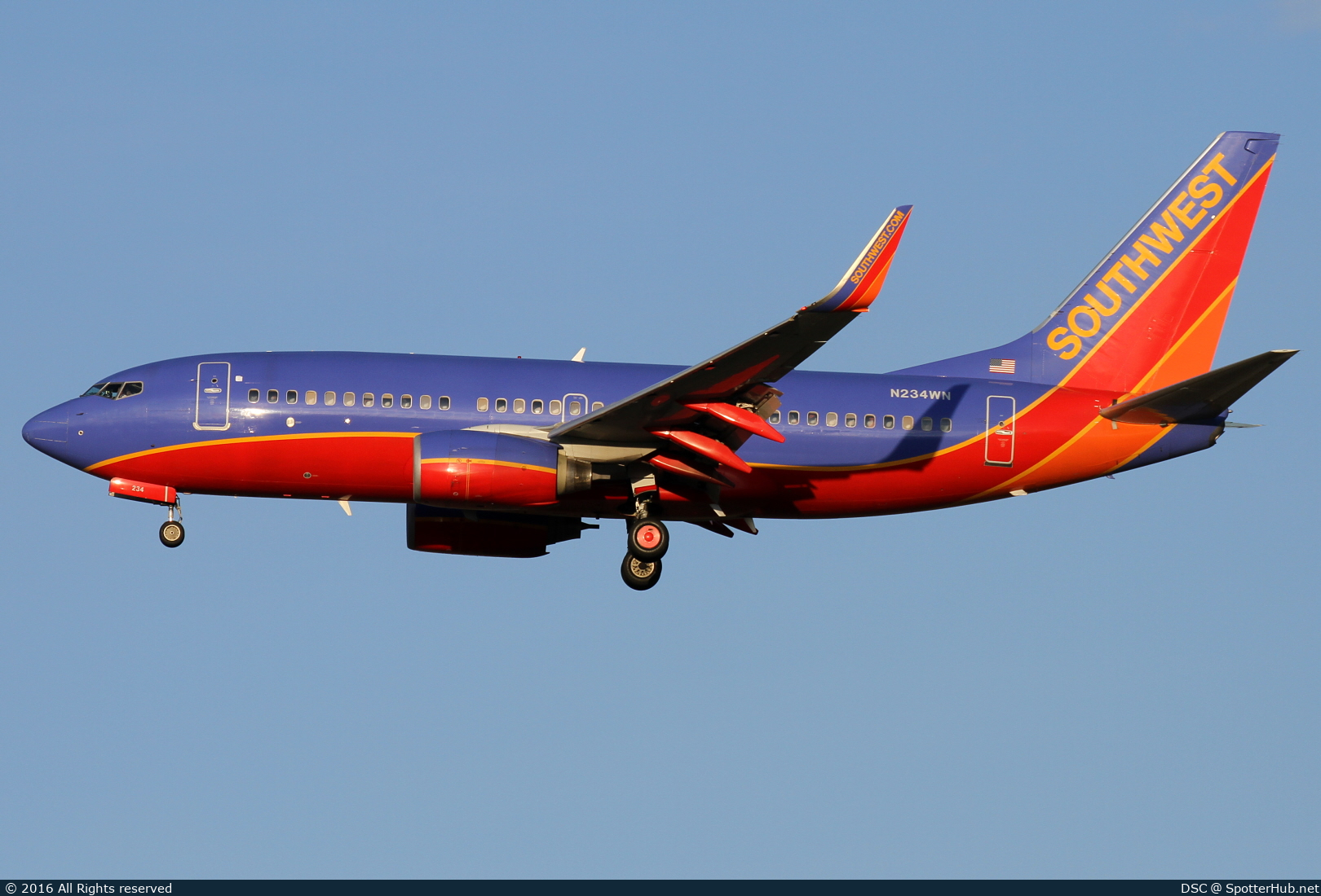 Photo of N234WN - Boeing 737-7H4 operated by Southwest Airlines
