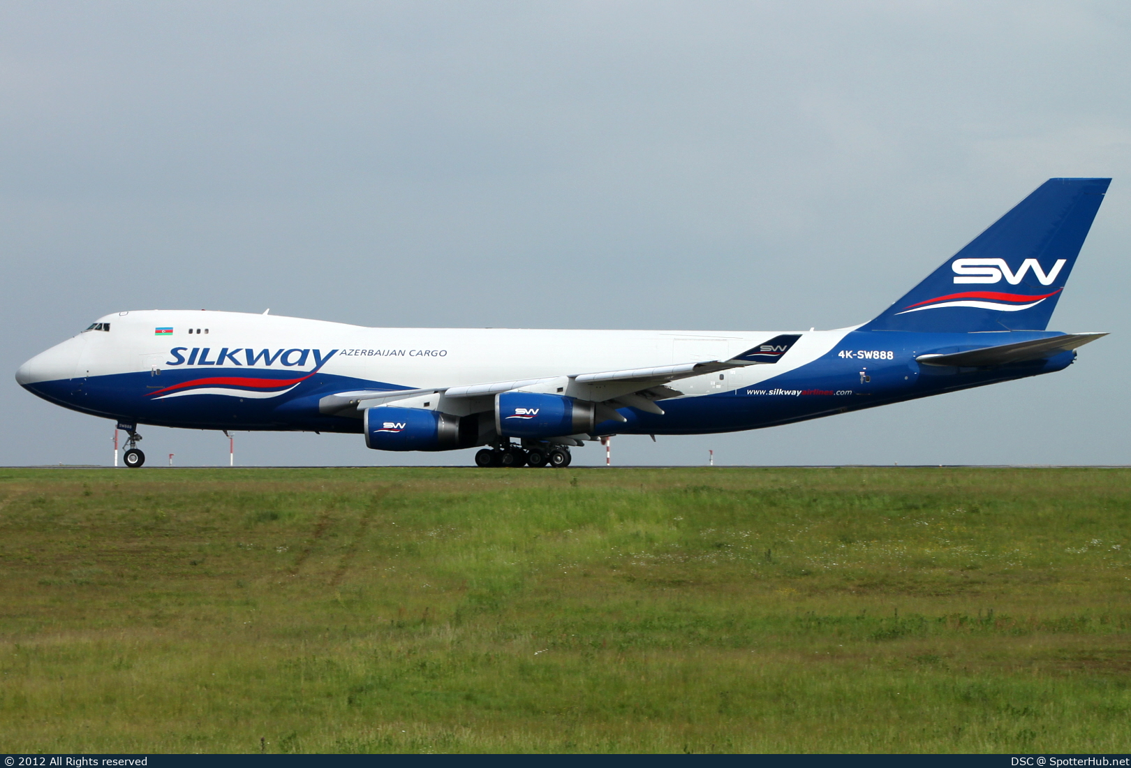 Photo of 4K-SW888 - Boeing 747-4R7F operated by Silk Way West Airlines