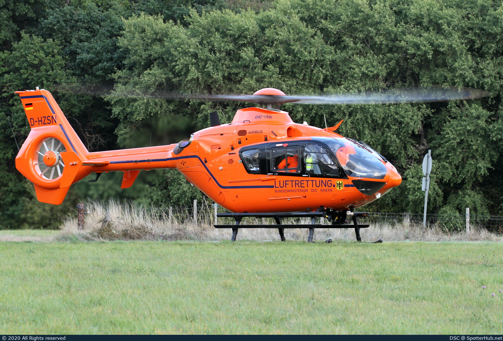 Photo of D-HZSN - Eurocopter EC135 T2+ operated by German Federal Ministry of the Interior - Luftrettung