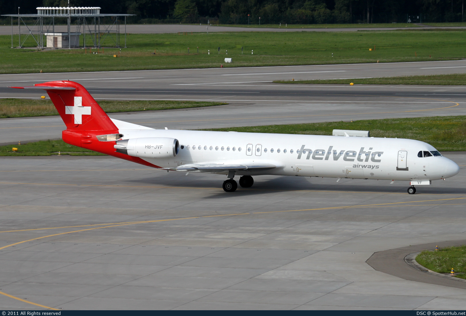 Photo of HB-JVF - Fokker 100 operated by Helvetic Airways