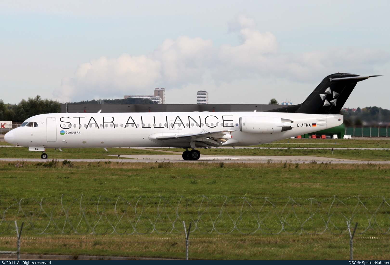 Photo of D-AFKA - Fokker 100 operated by Contact Air