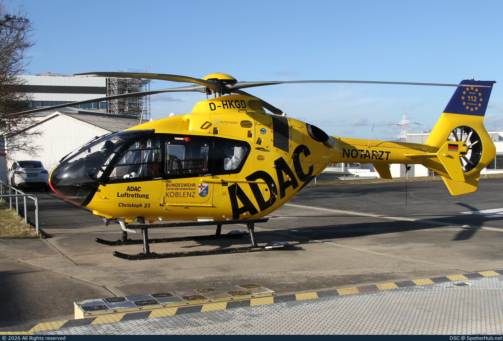 Photo of D-HKGD - Eurocopter EC135 P2+ operated by ADAC Luftrettung
