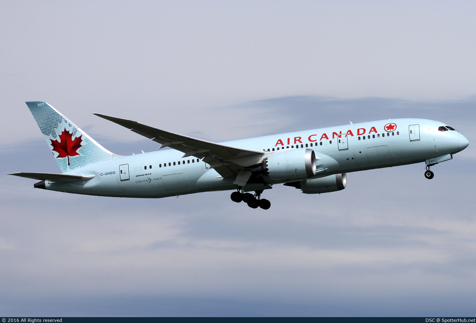 Photo of C-GHQQ - Boeing 787-8 Dreamliner operated by Air Canada