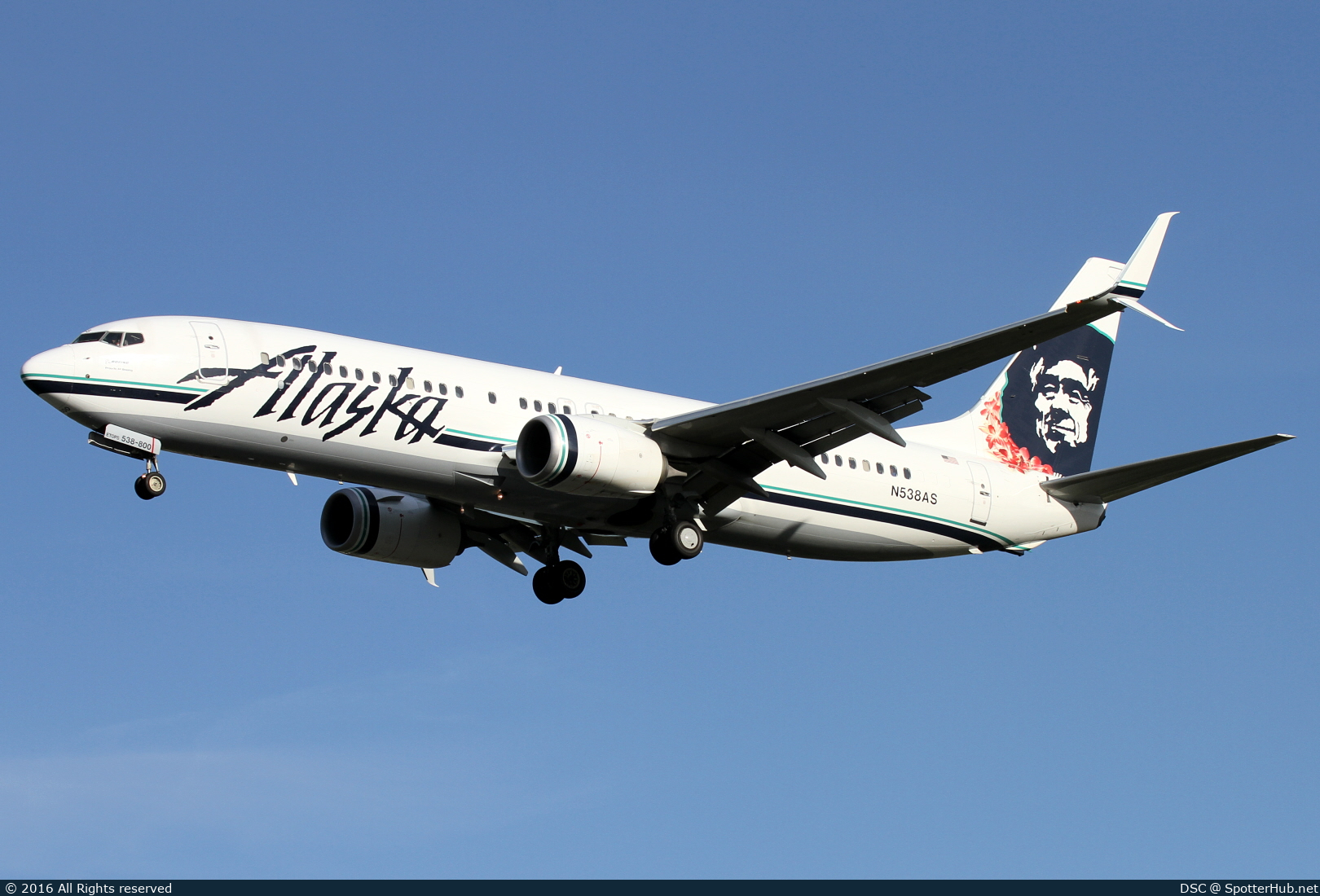 Photo of N538AS - Boeing 737-890 operated by Alaska Airlines
