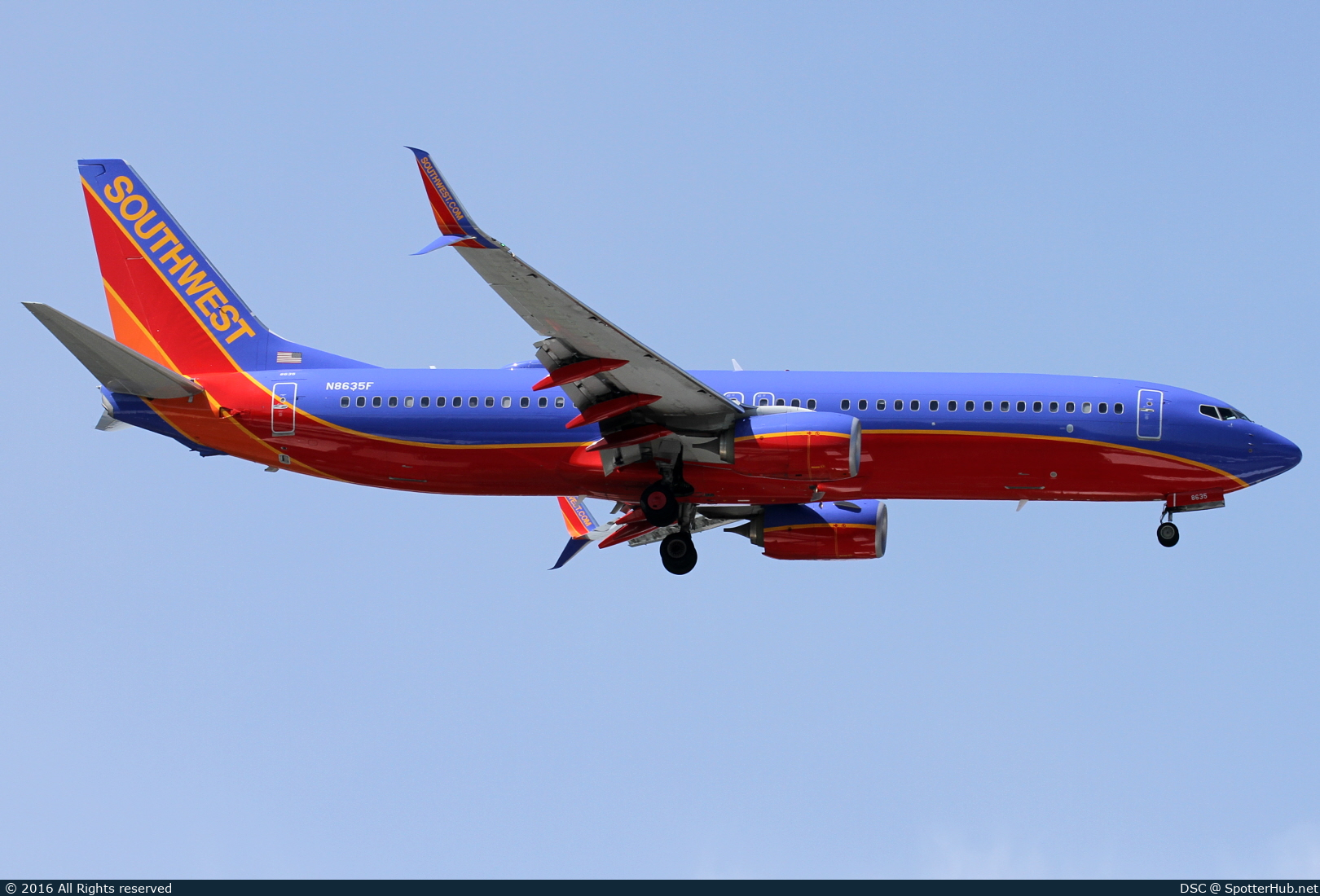 Photo of N8635F - Boeing 737-8H4 operated by Southwest Airlines