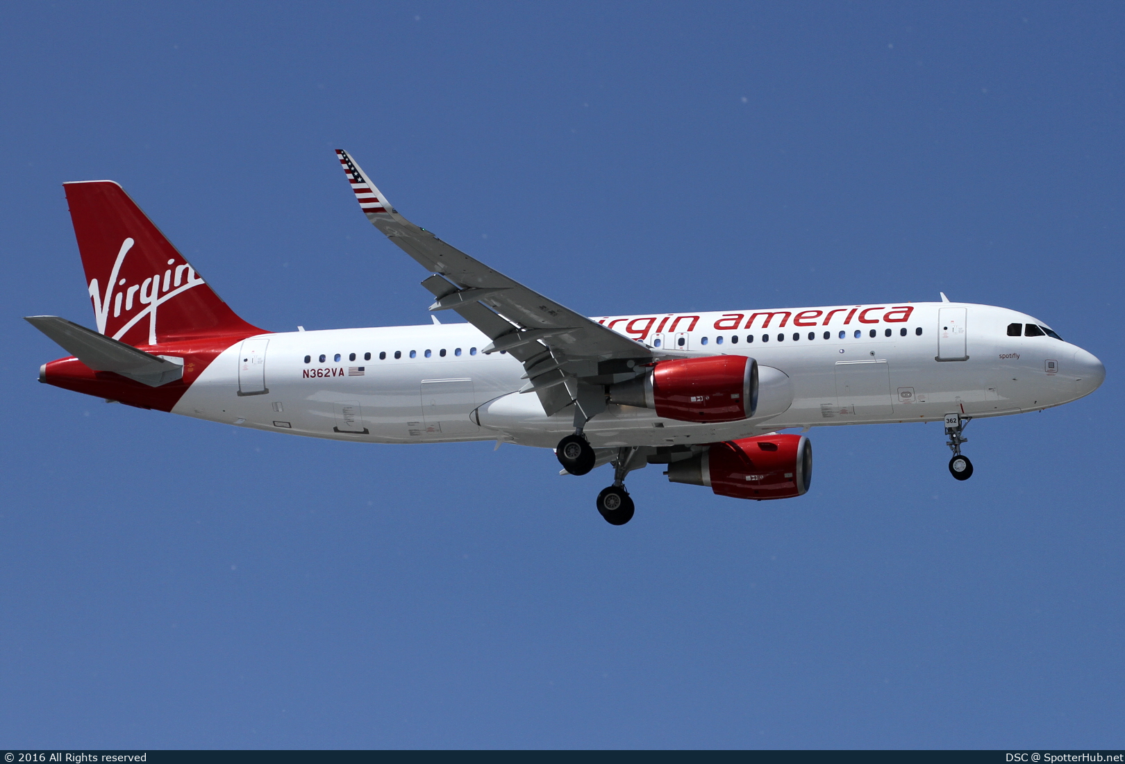 Photo of N362VA - Airbus A320-214 operated by Virgin America