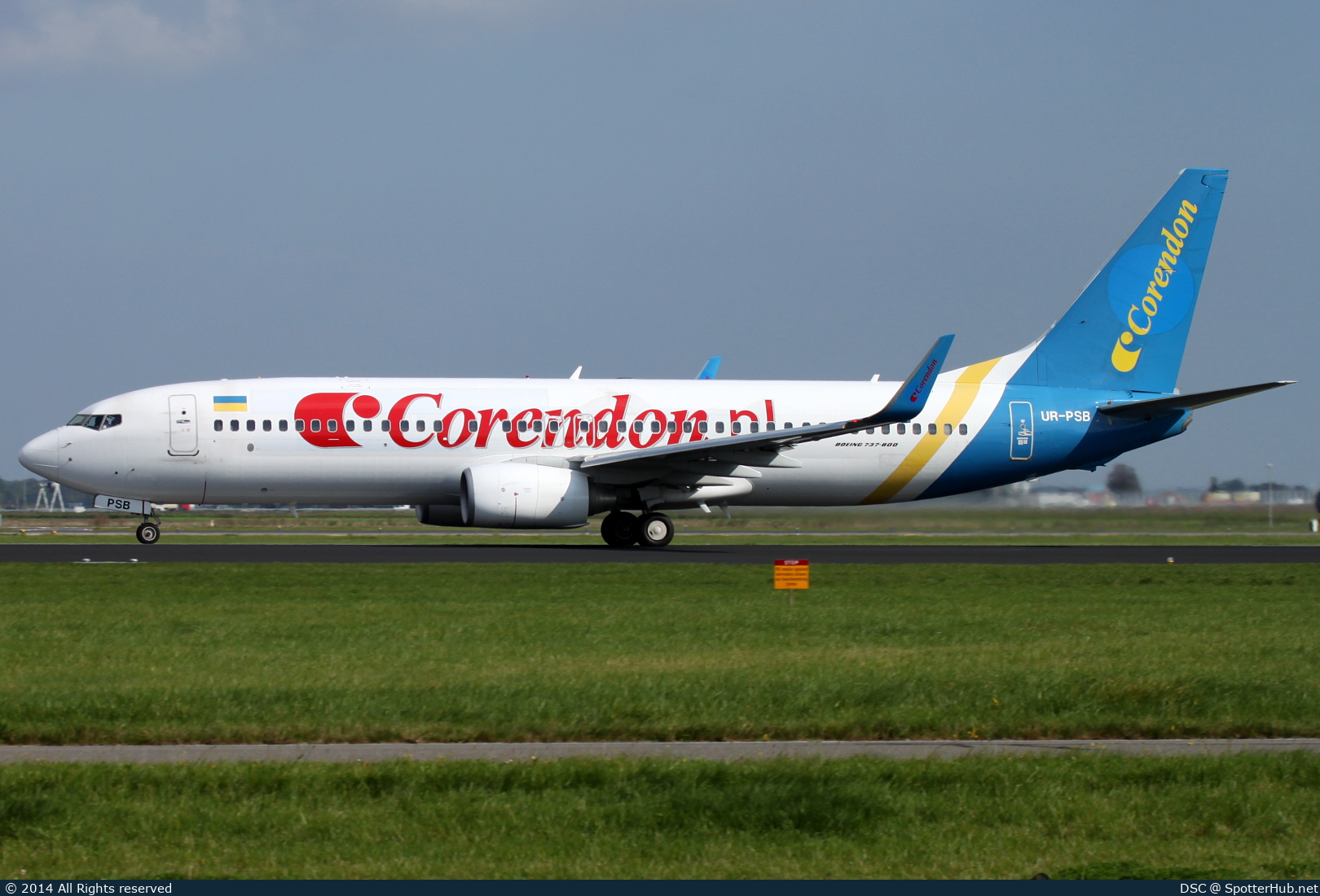 Photo of UR-PSB - Boeing 737-8HX operated by Corendon Dutch Airlines (opb Ukraine International Airlines)