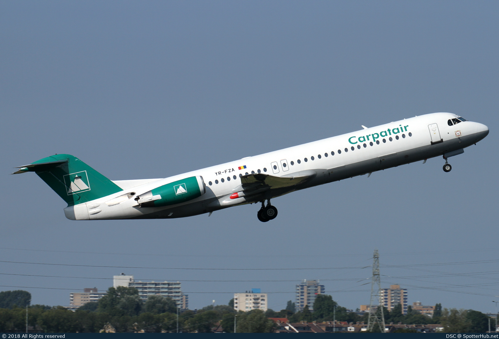 Photo of YR-FZA - Fokker 100 operated by Carpatair