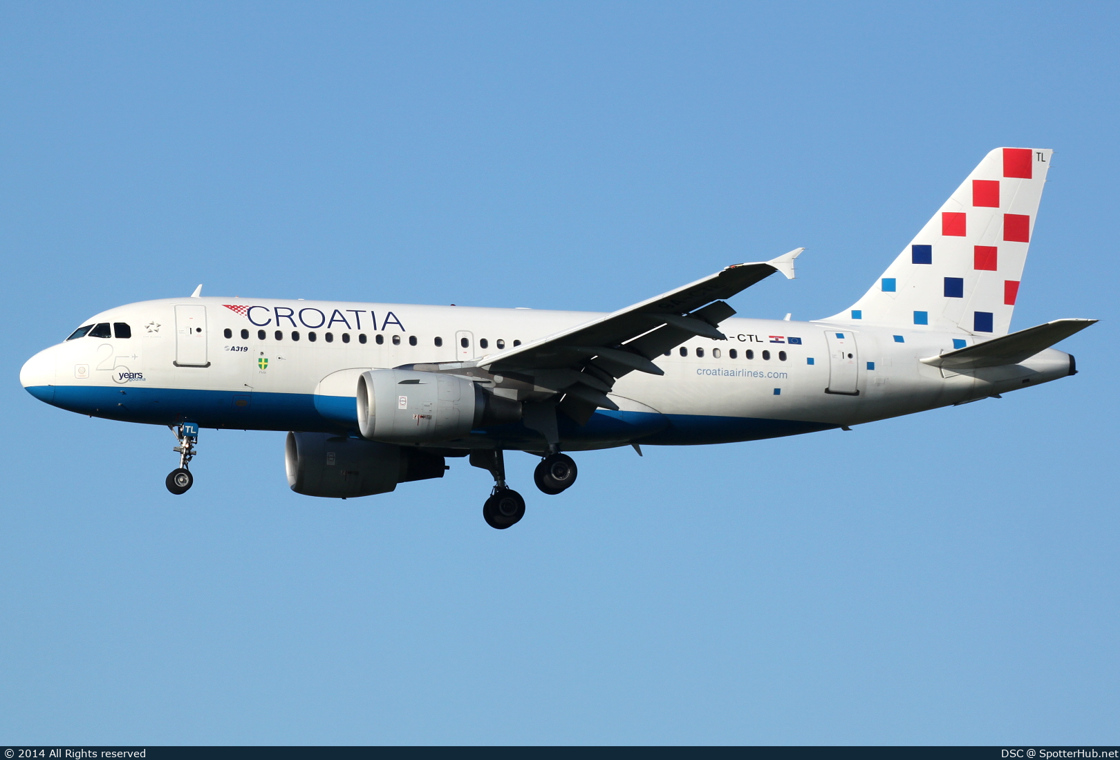 Photo of 9A-CTL - Airbus A319-112 operated by Croatia Airlines