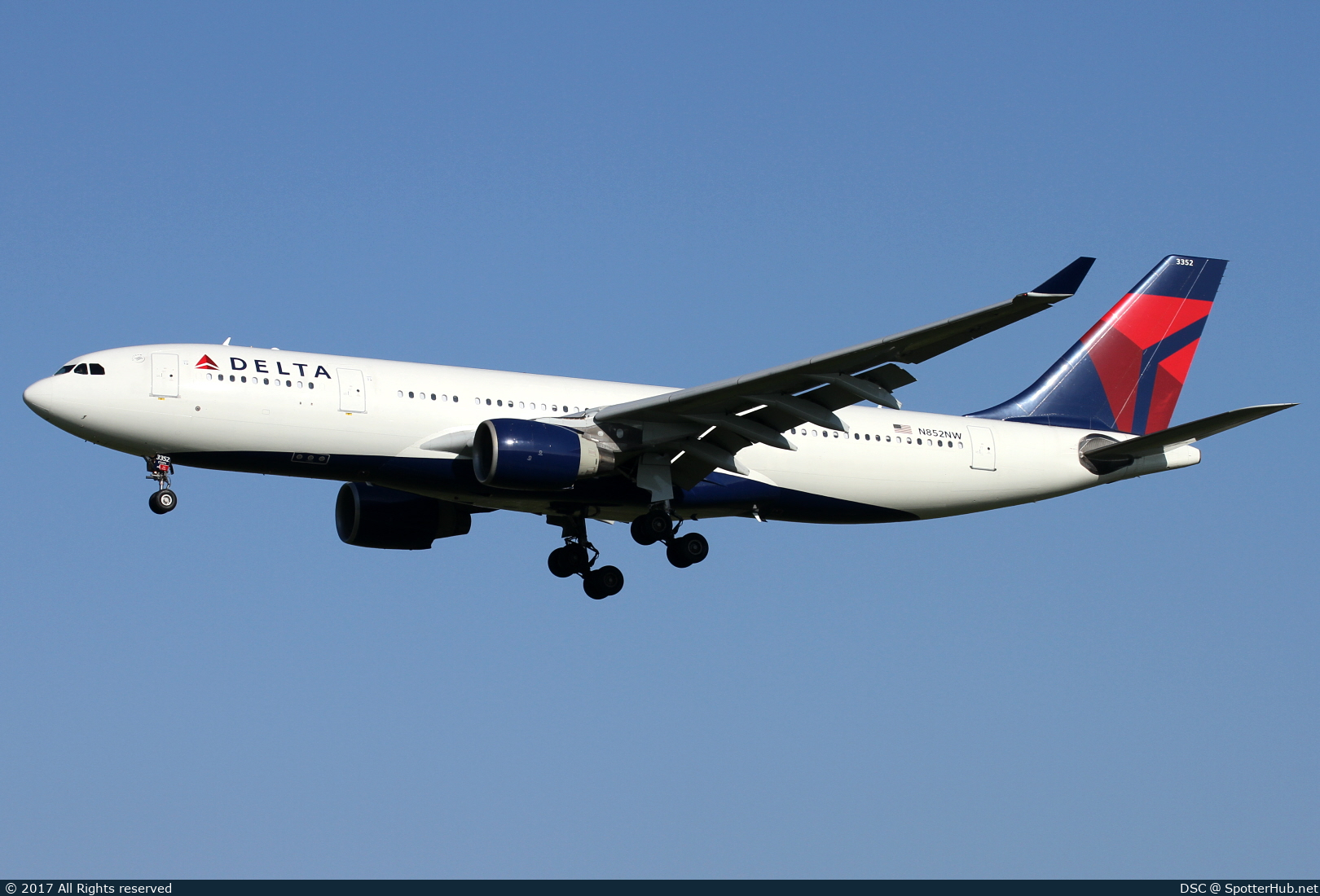 Photo of N852NW - Airbus A330-223 operated by Delta Air Lines