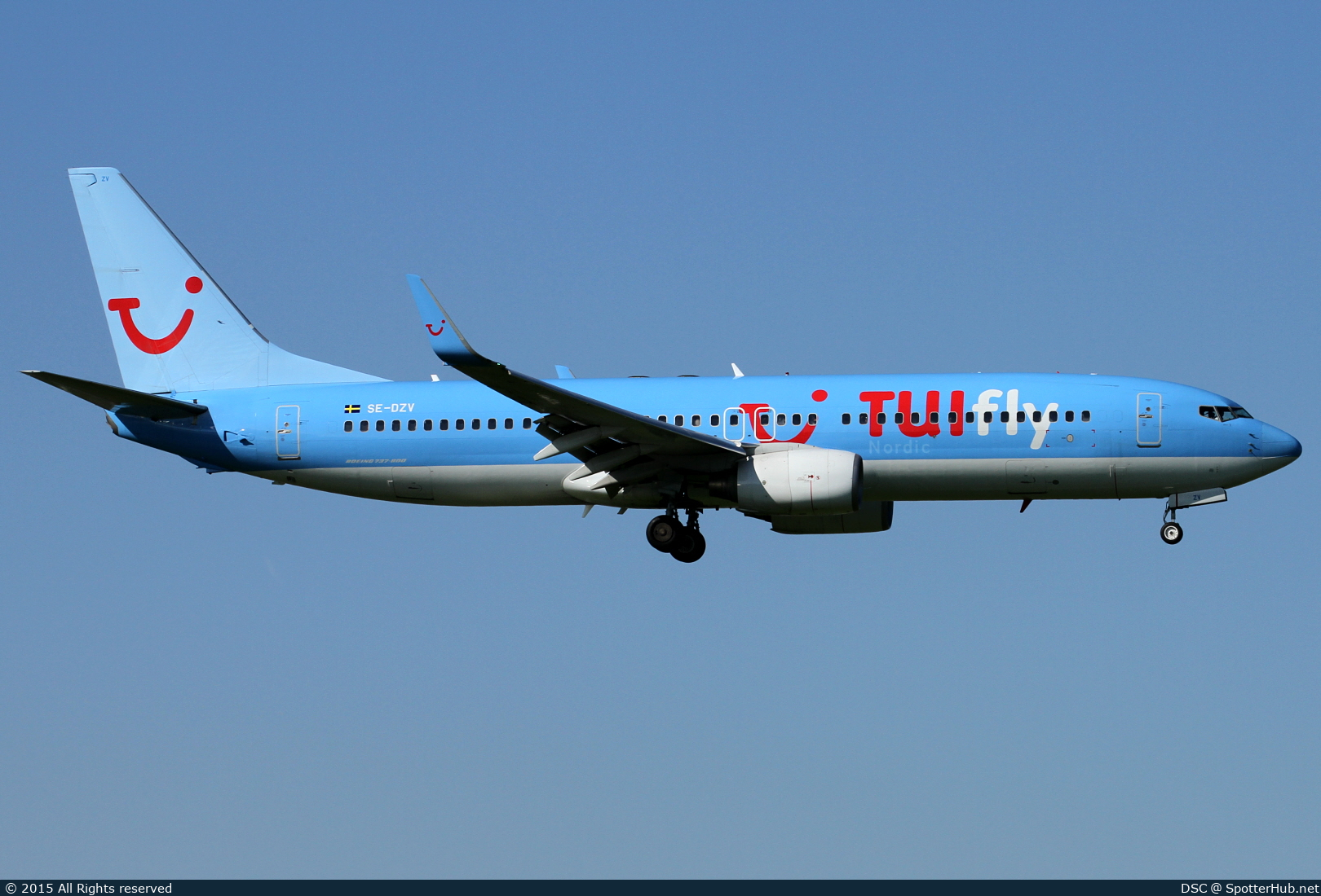 Photo of SE-DZV - Boeing 737-804 operated by TUIfly Nordic