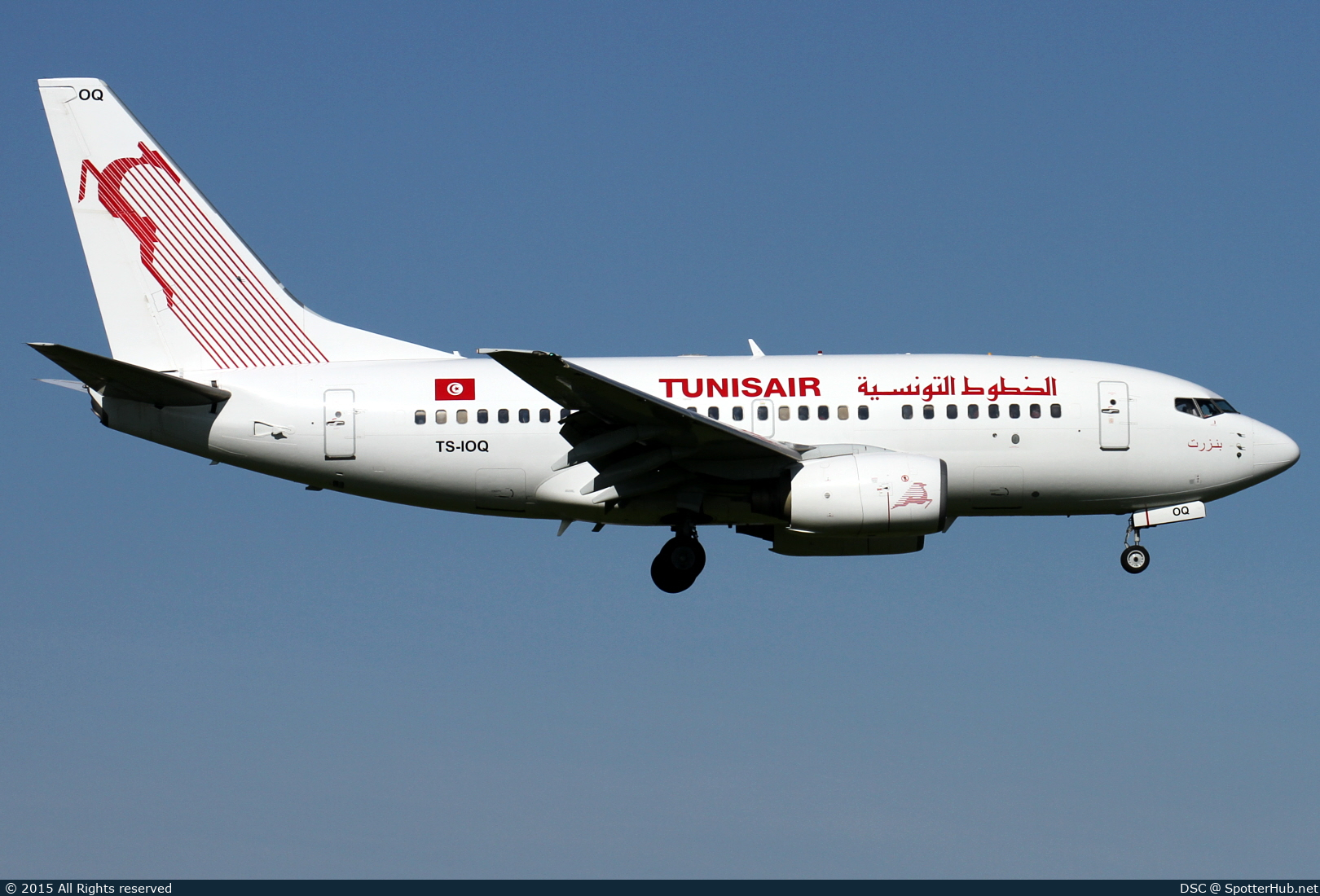 Photo of TS-IOQ - Boeing 737-6H3 operated by Tunisair