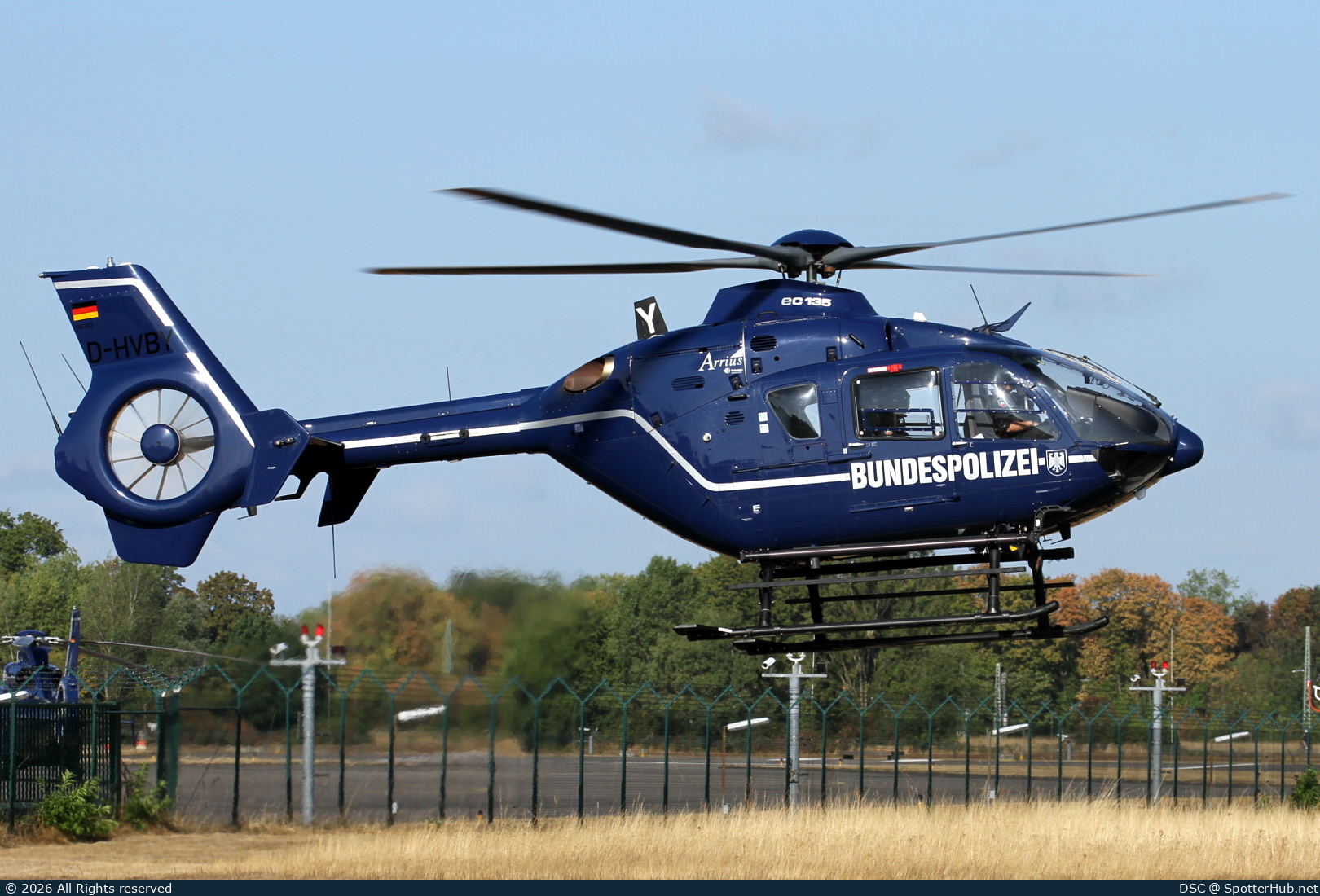Photo of D-HVBY - Eurocopter EC135 T2+ operated by German Police - Bundespolizei