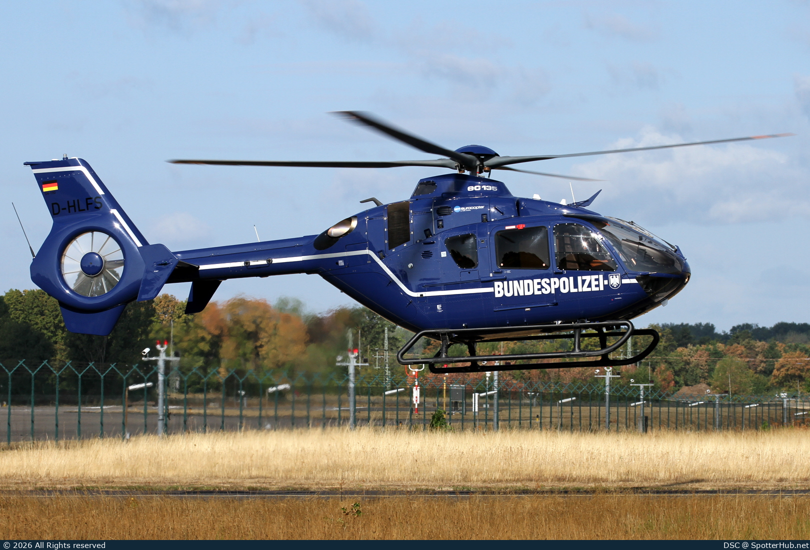 Photo of D-HLFS - Eurocopter EC135 T2+ operated by German Police - Bundespolizei