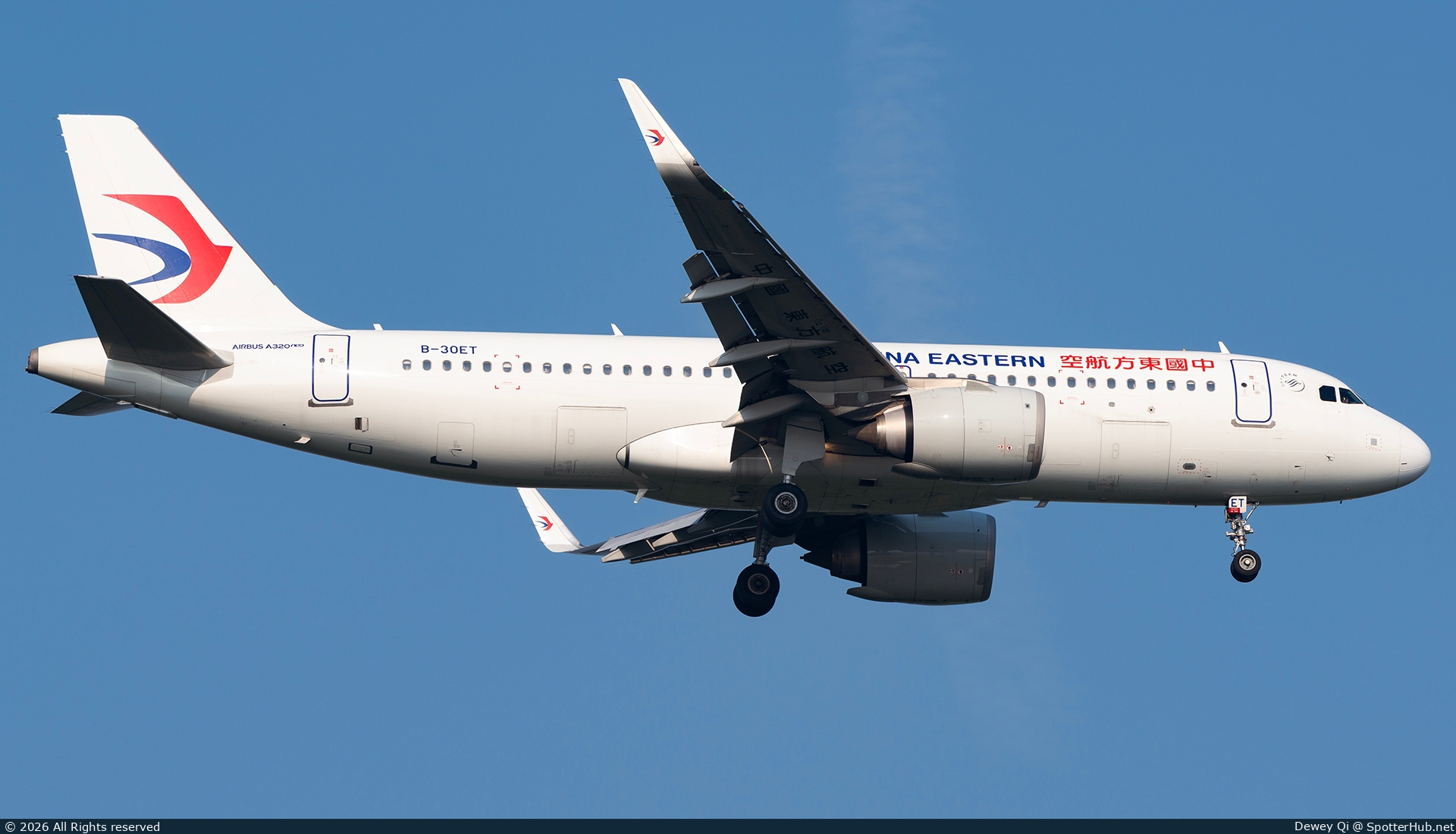 Photo of B-30ET - Airbus A320-251N operated by China Eastern Airlines