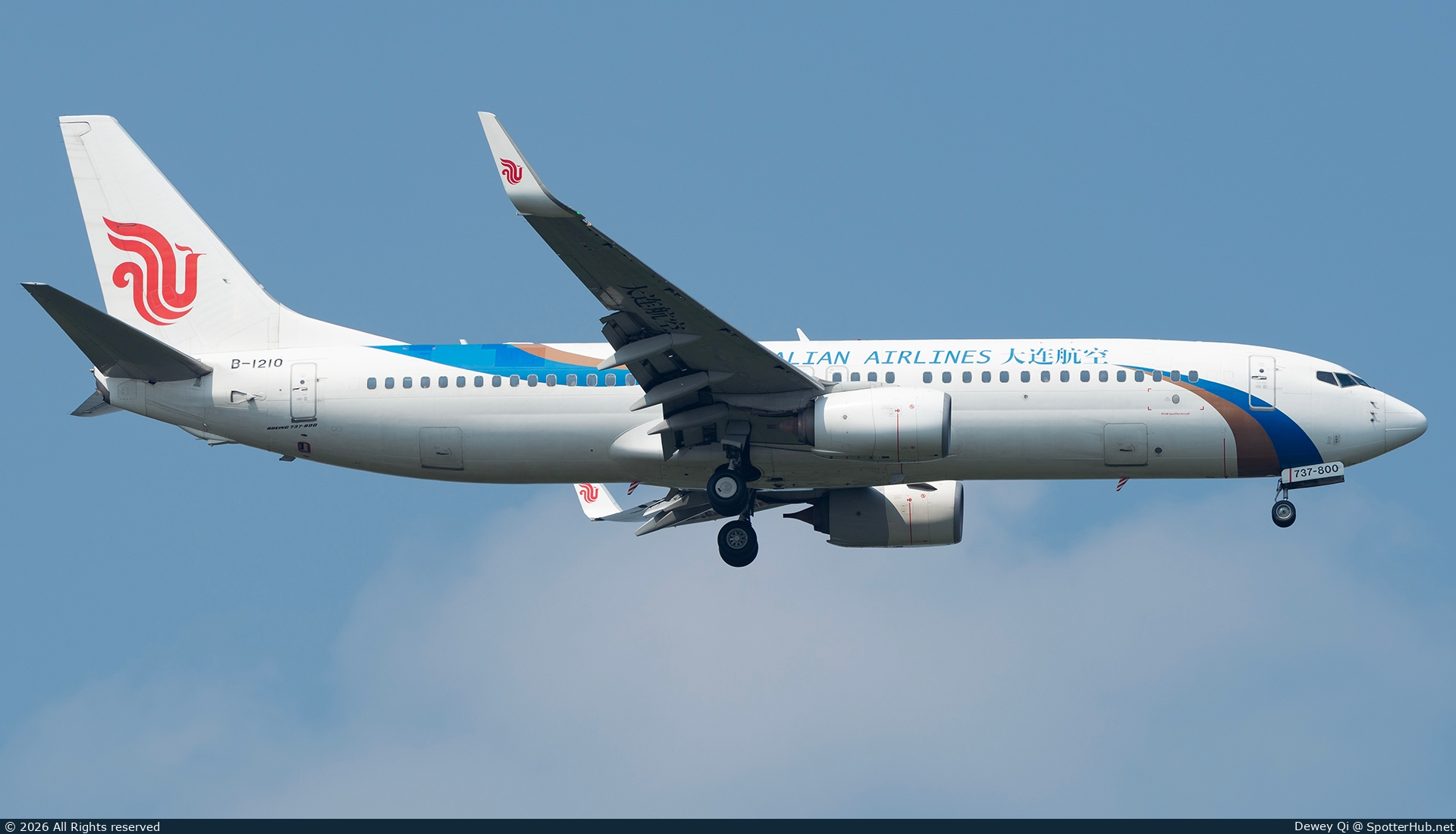 Photo of B-1210 - Boeing 737-89L operated by Dalian Airlines