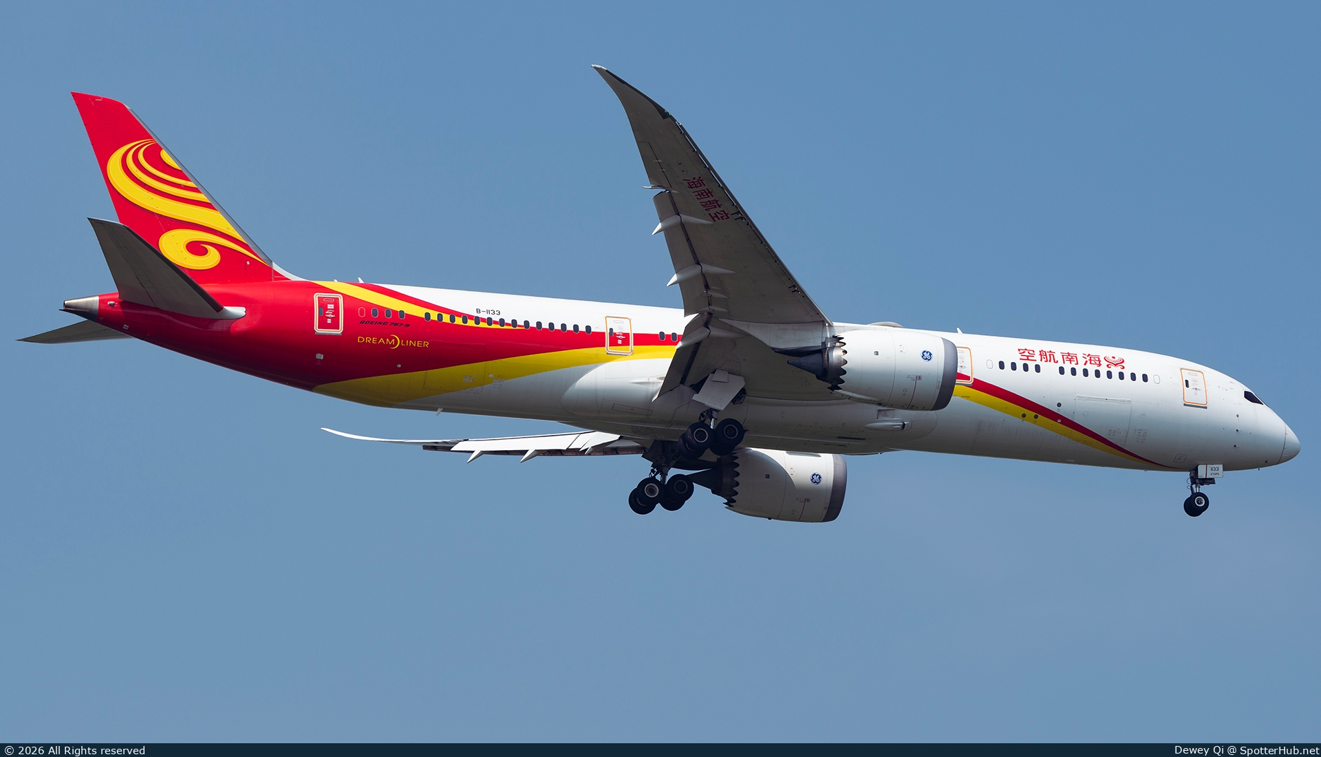 Photo of B-1133 - Boeing 787-9 Dreamliner operated by Hainan Airlines