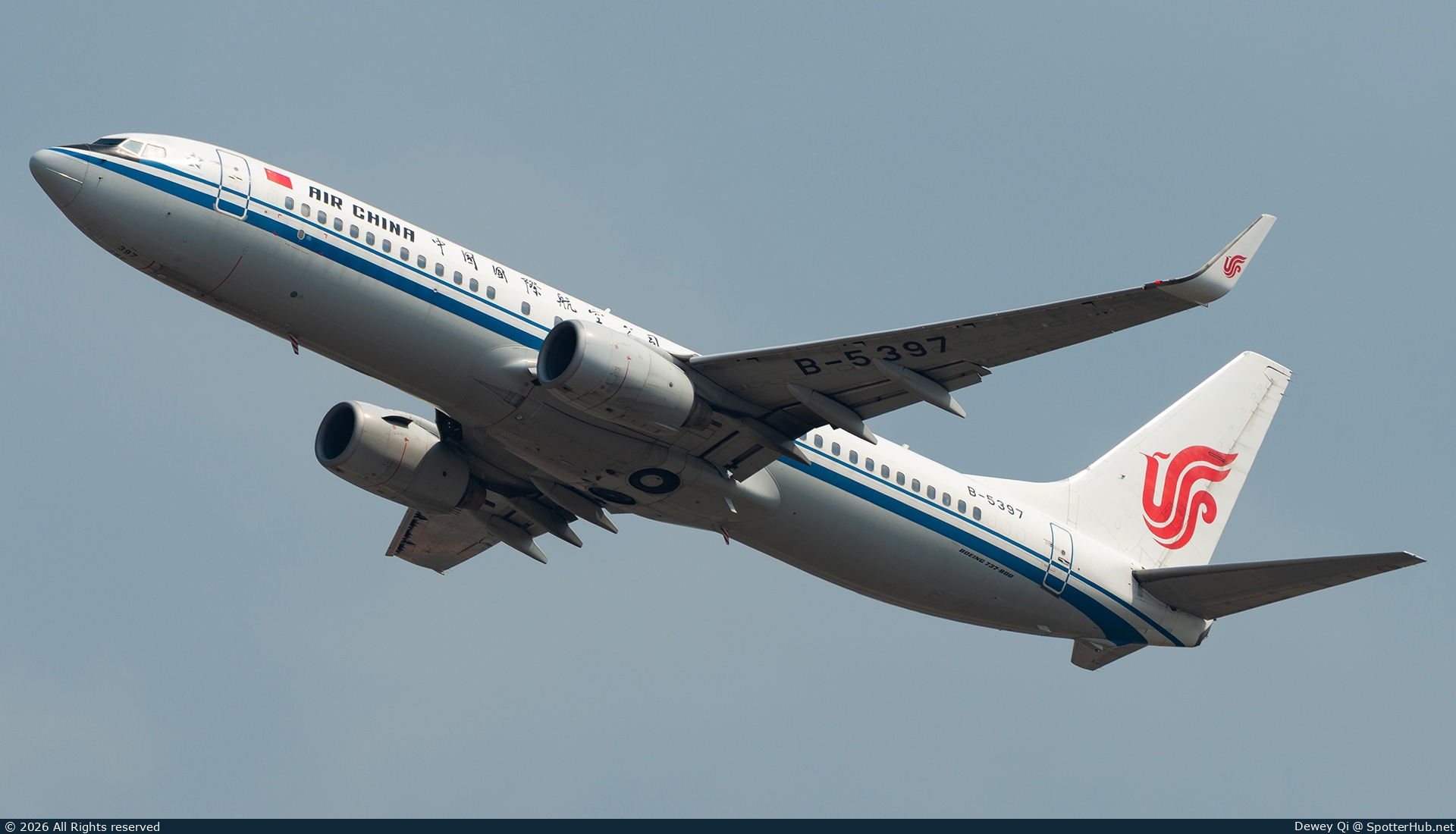 Photo of B-5397 - Boeing 737-89L operated by Air China