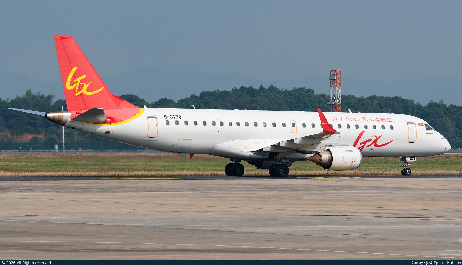 Photo of B-3178 - Embraer ERJ-190LR operated by GX Airlines