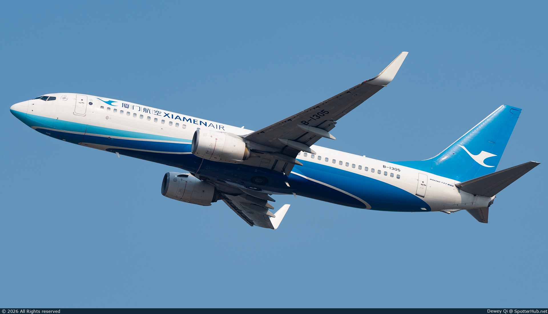 Photo of B-1305 - Boeing 737-85C operated by Xiamen Airlines