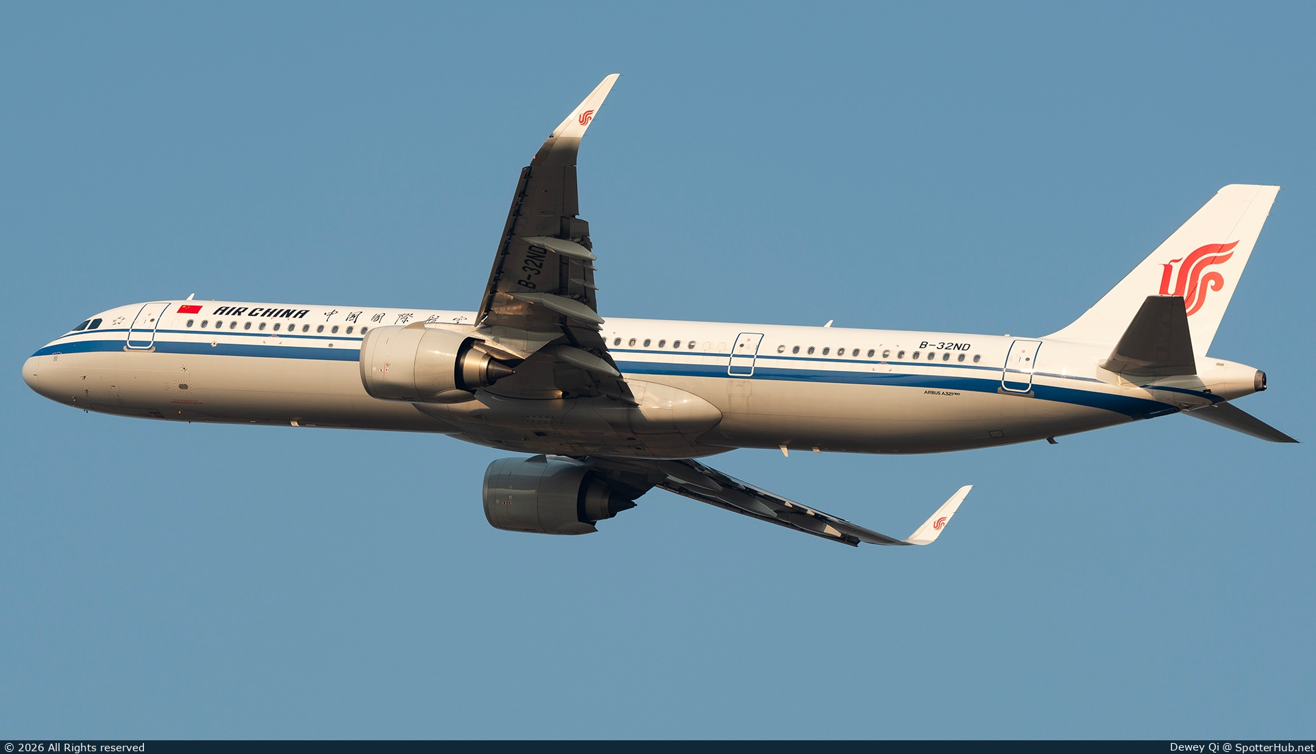 Photo of B-32ND - Airbus A321-252NX operated by Air China