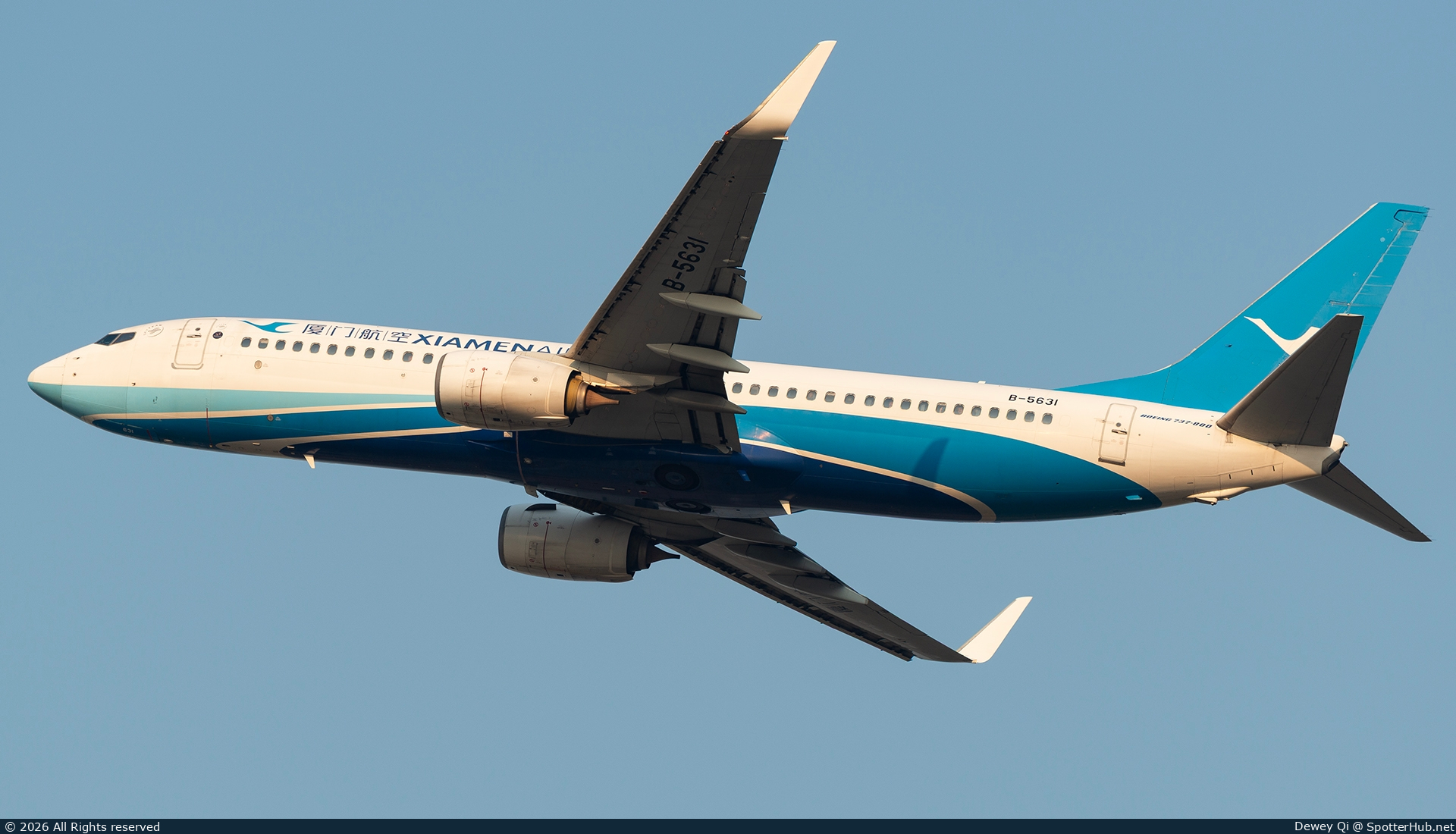 Photo of B-5631 - Boeing 737-85C operated by Xiamen Airlines