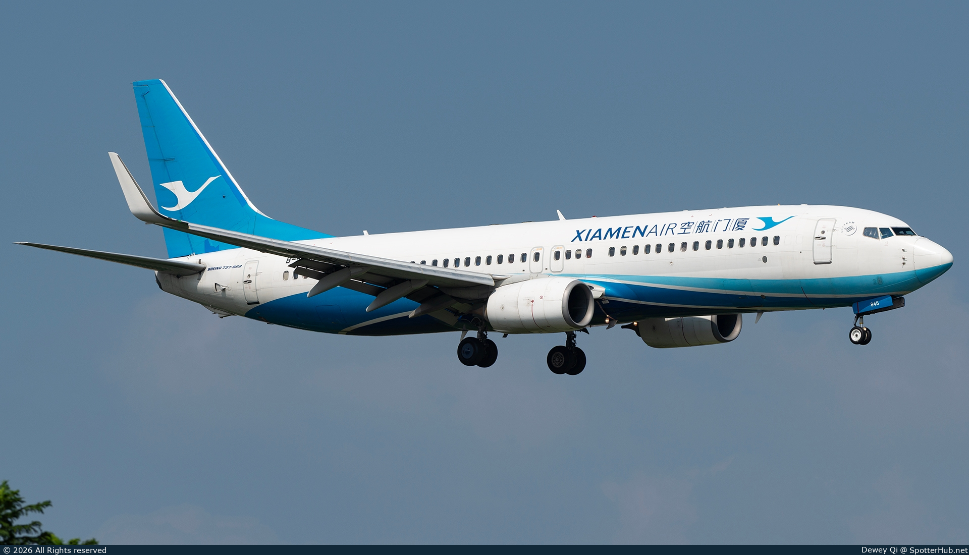 Photo of B-5845 - Boeing 737-85C operated by Xiamen Airlines