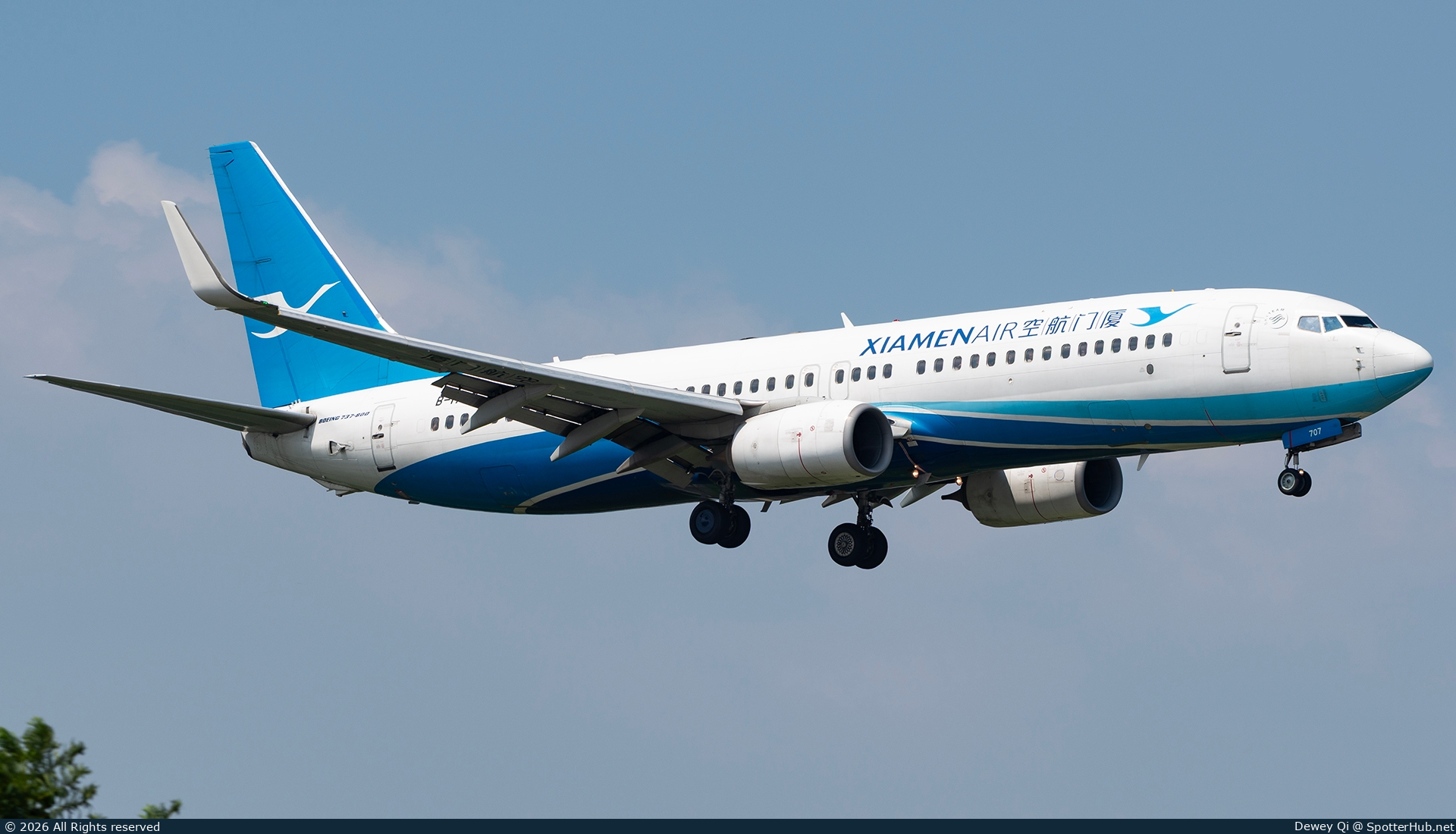 Photo of B-1707 - Boeing 737-85C operated by Xiamen Airlines
