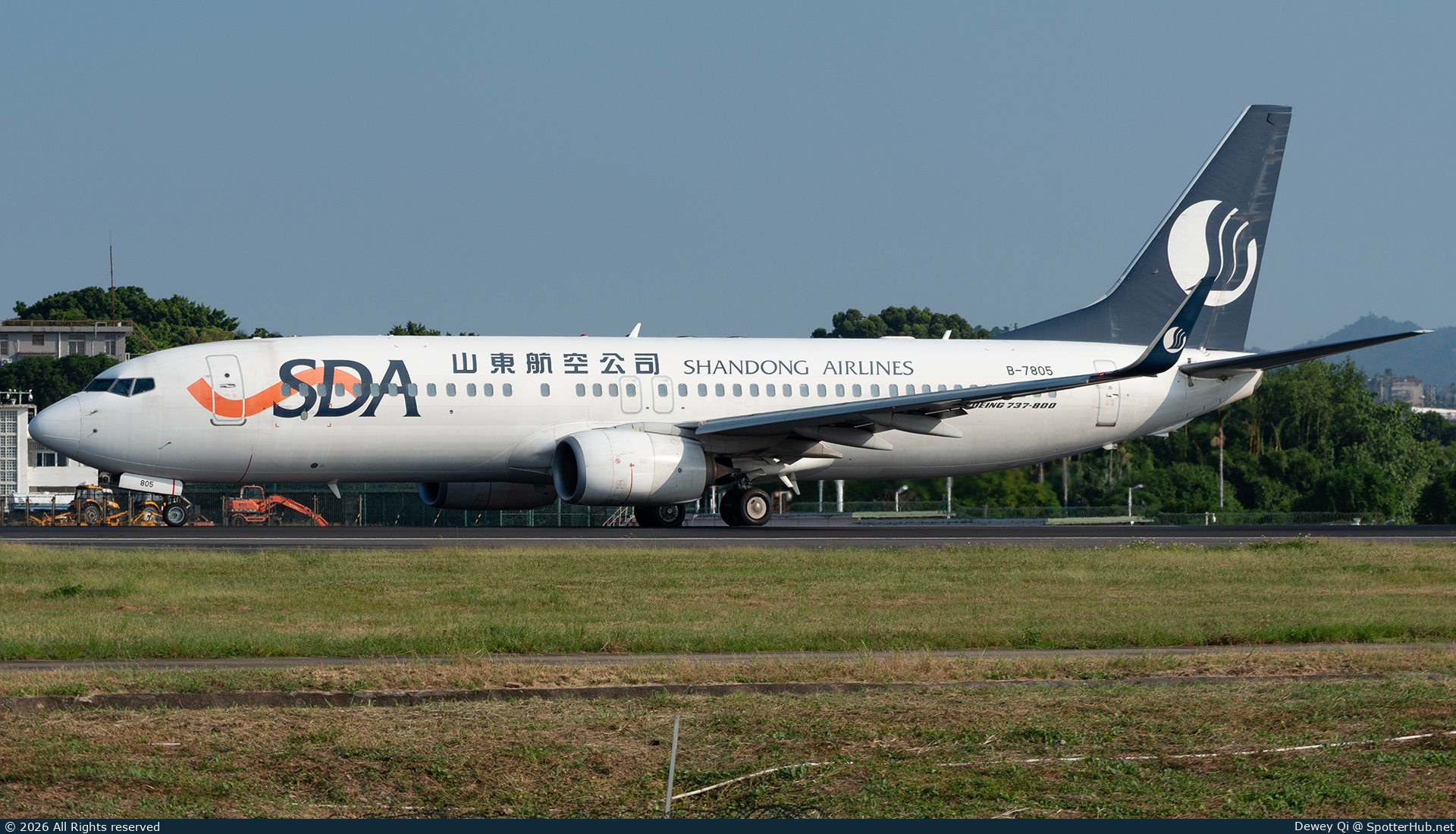 Photo of B-7805 - Boeing 737-85N operated by Shandong Airlines