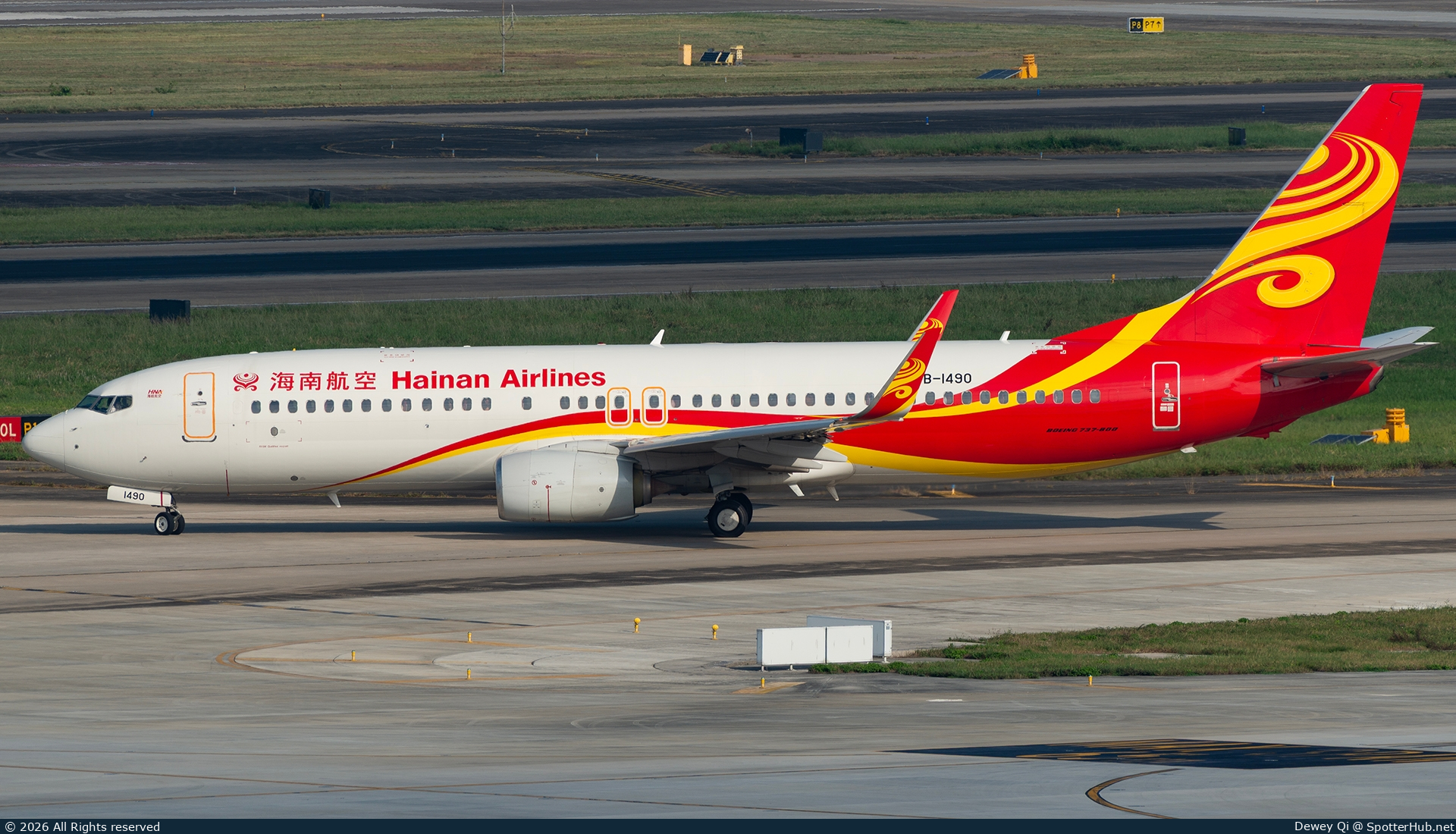 Photo of B-1490 - Boeing 737-84P operated by Hainan Airlines