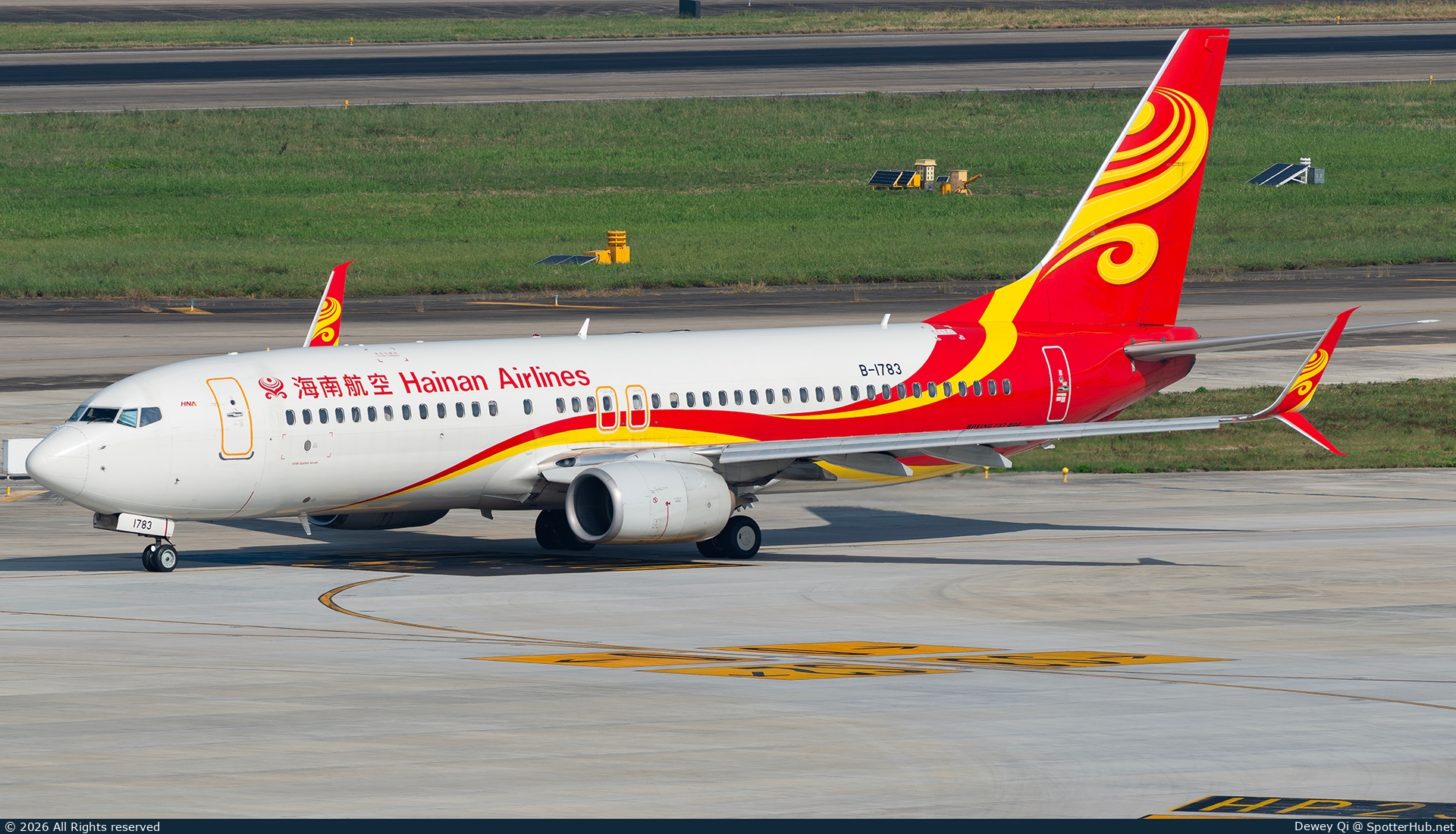 Photo of B-1783 - Boeing 737-84P operated by Hainan Airlines