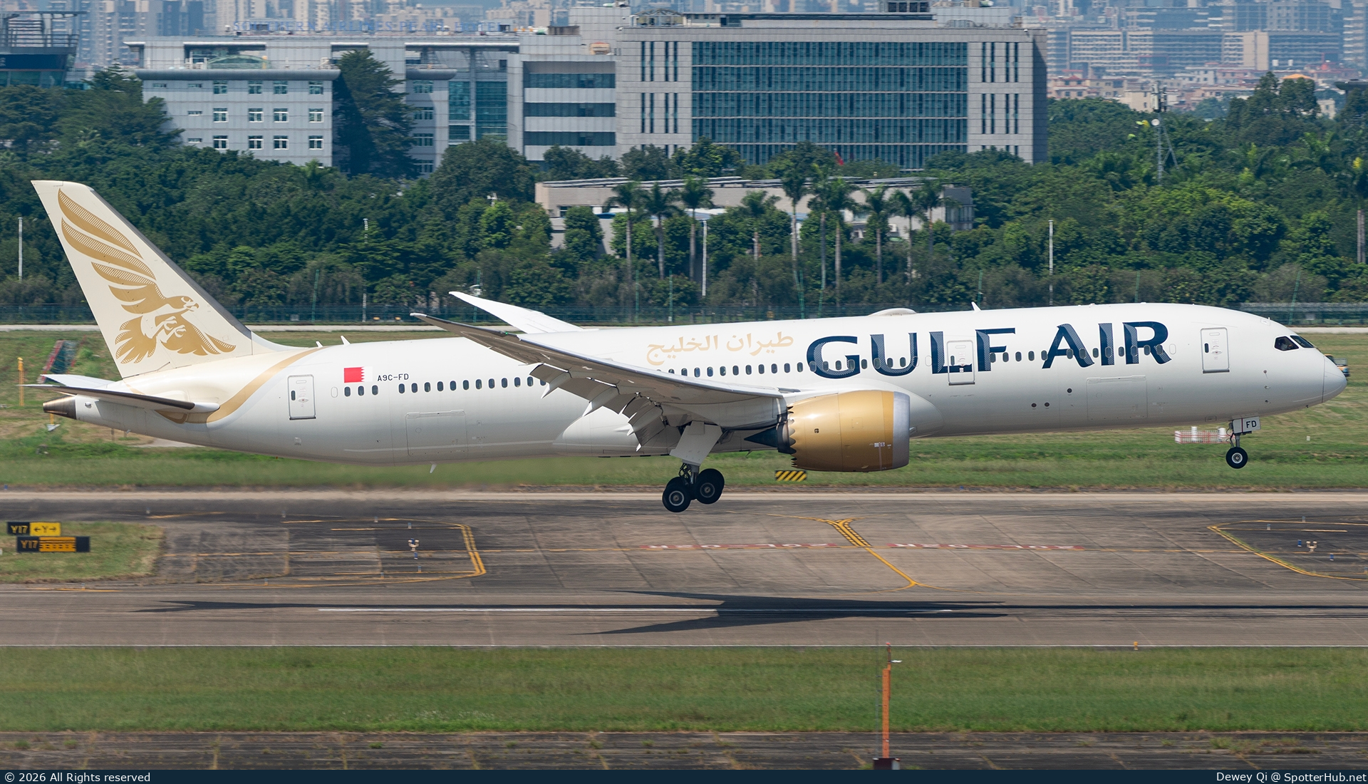 Photo of A9C-FD - Boeing 787-9 Dreamliner operated by Gulf Air