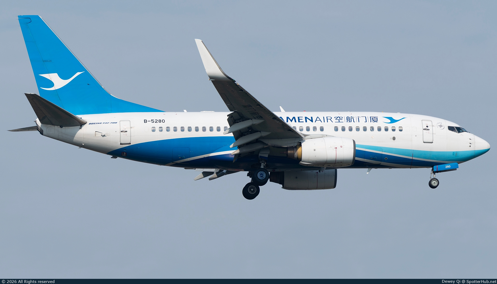 Photo of B-5280 - Boeing 737-75C operated by Xiamen Airlines