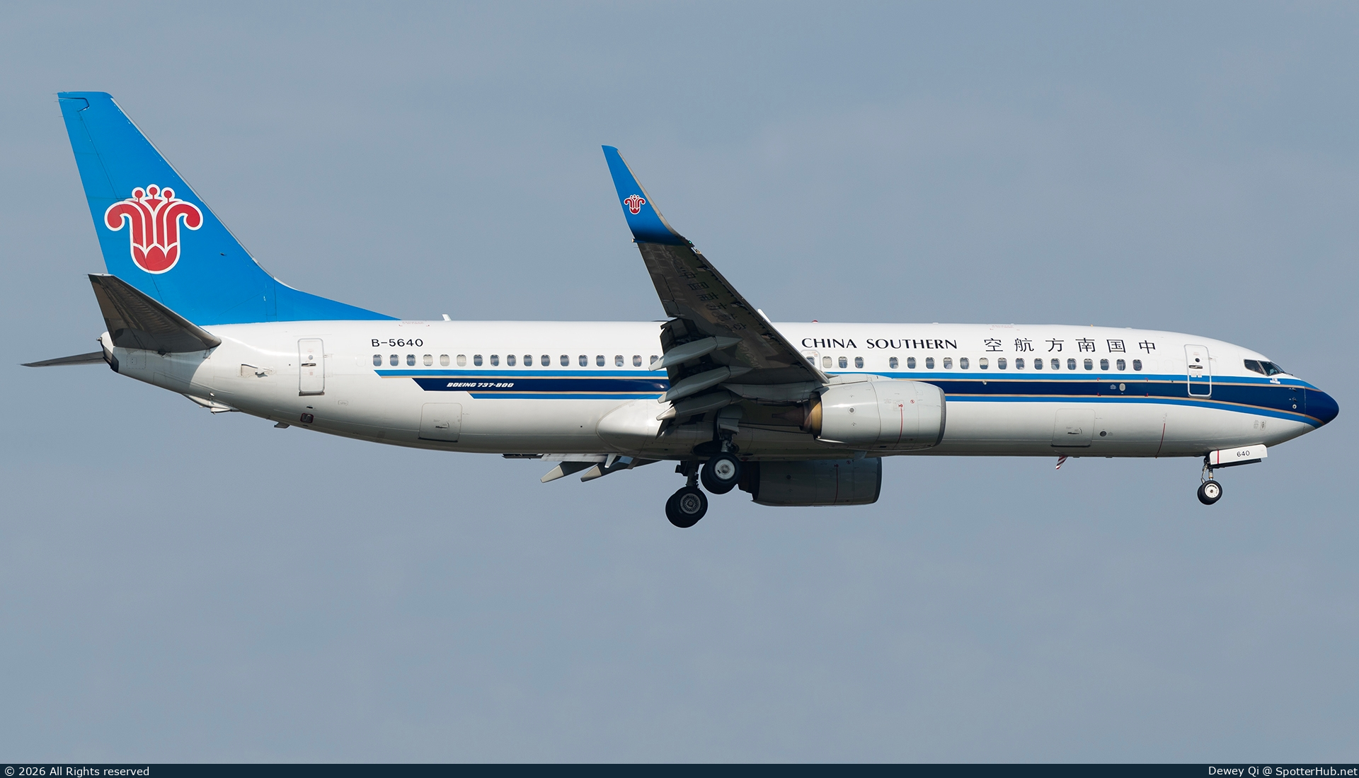 Photo of B-5640 - Boeing 737-81B operated by China Southern Airlines