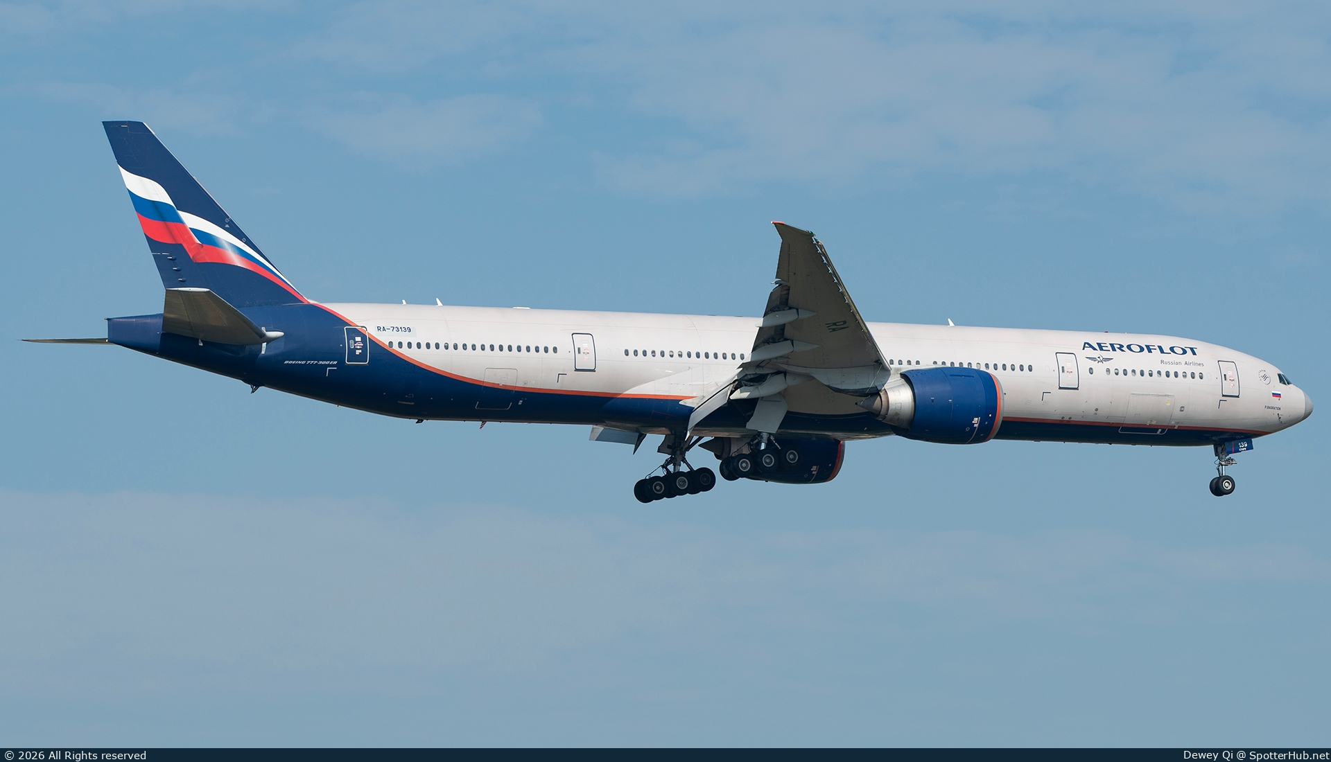 Photo of RA-73139 - Boeing 777-3M0(ER) operated by Aeroflot