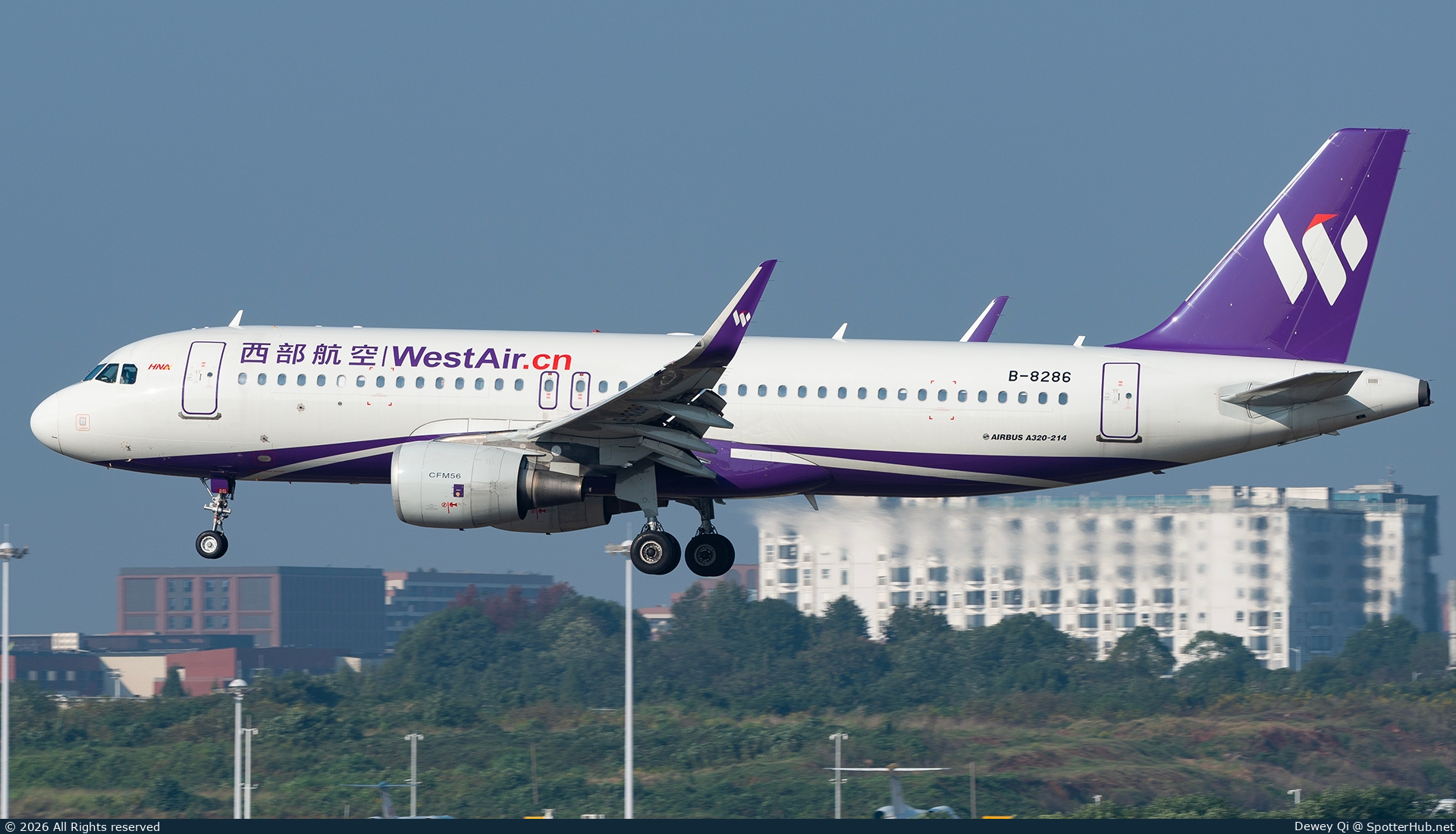 Photo of B-8286 - Airbus A320-214 operated by West Air