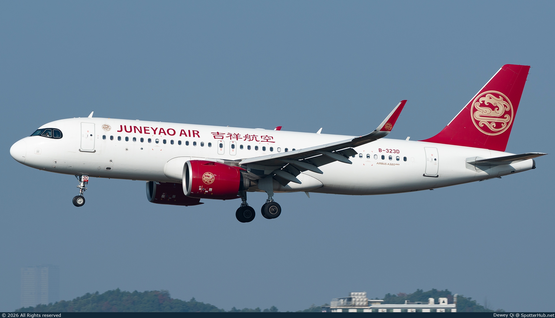 Photo of B-323D - Airbus A320-271N operated by Juneyao Air