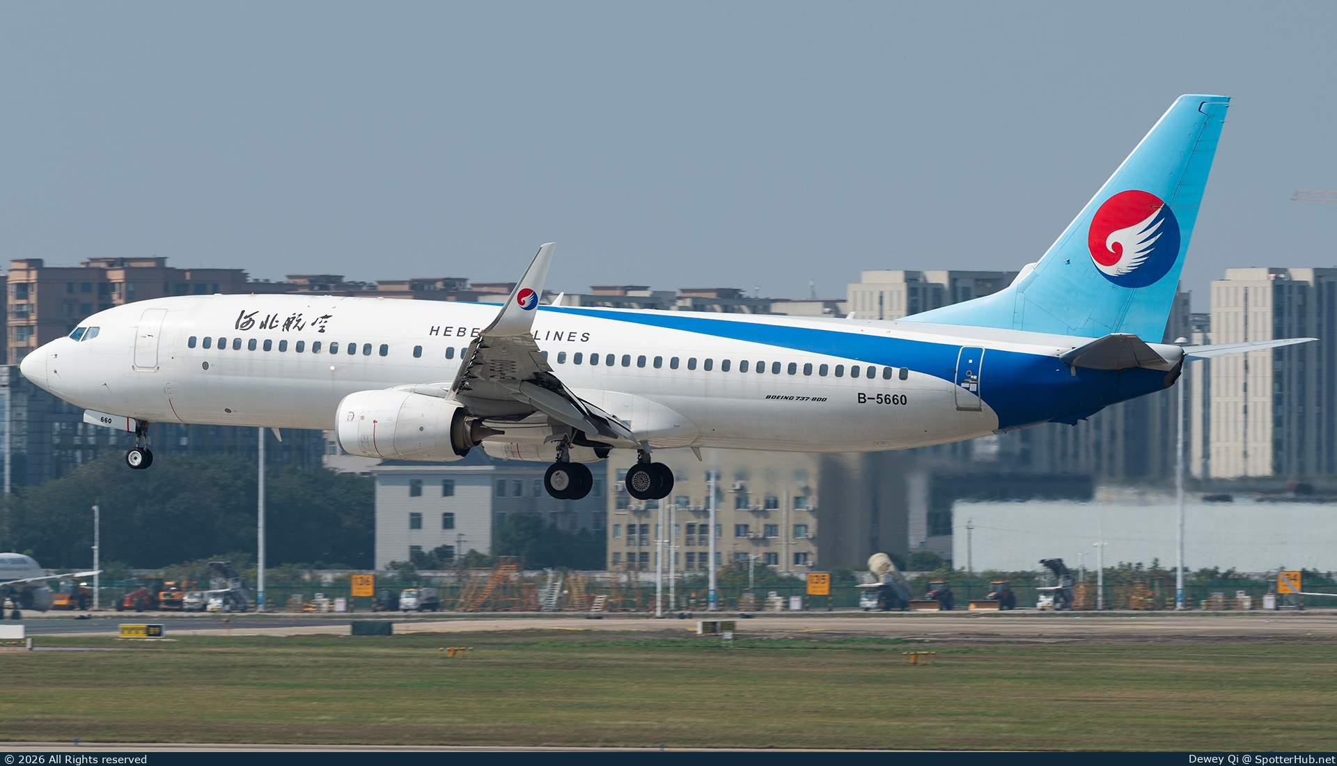 Photo of B-5660 - Boeing 737-85C operated by Hebei Airlines