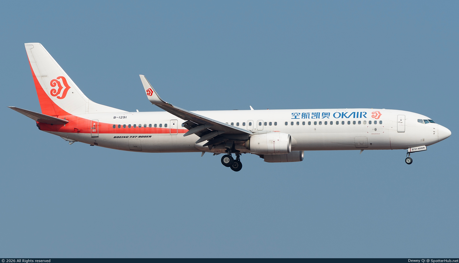 Photo of B-1291 - Boeing 737-9KF(ER) operated by OK Air
