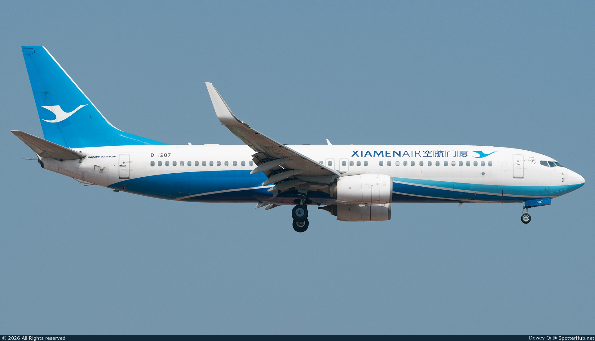 Photo of B-1287 - Boeing 737-85C operated by Xiamen Airlines