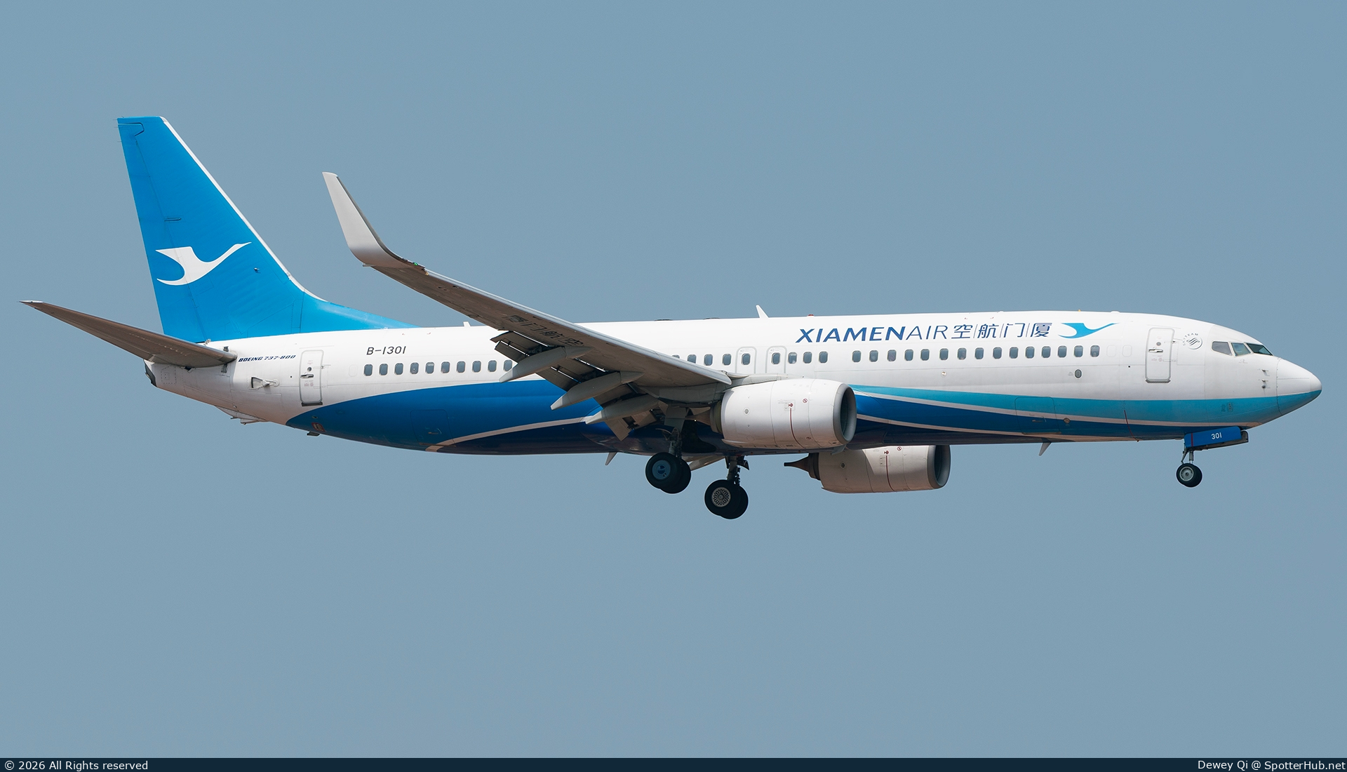 Photo of B-1301 - Boeing 737-85C operated by Xiamen Airlines